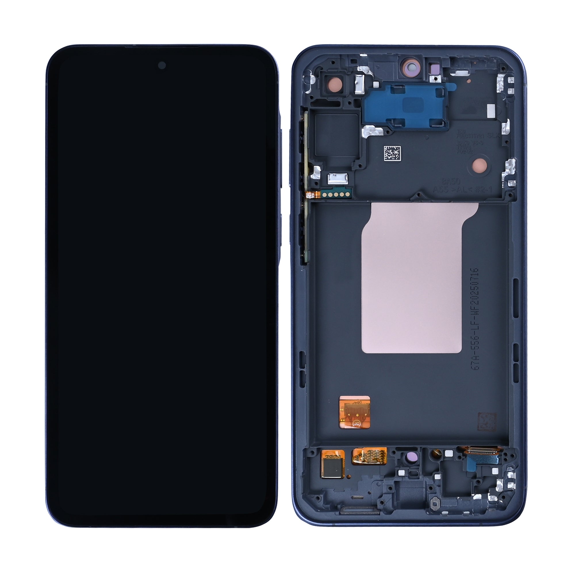 Samsung Galaxy A55 A556B Display und Touchscreen-Digitizer mit Rahmen Navy Soft-OLED – Bild 4