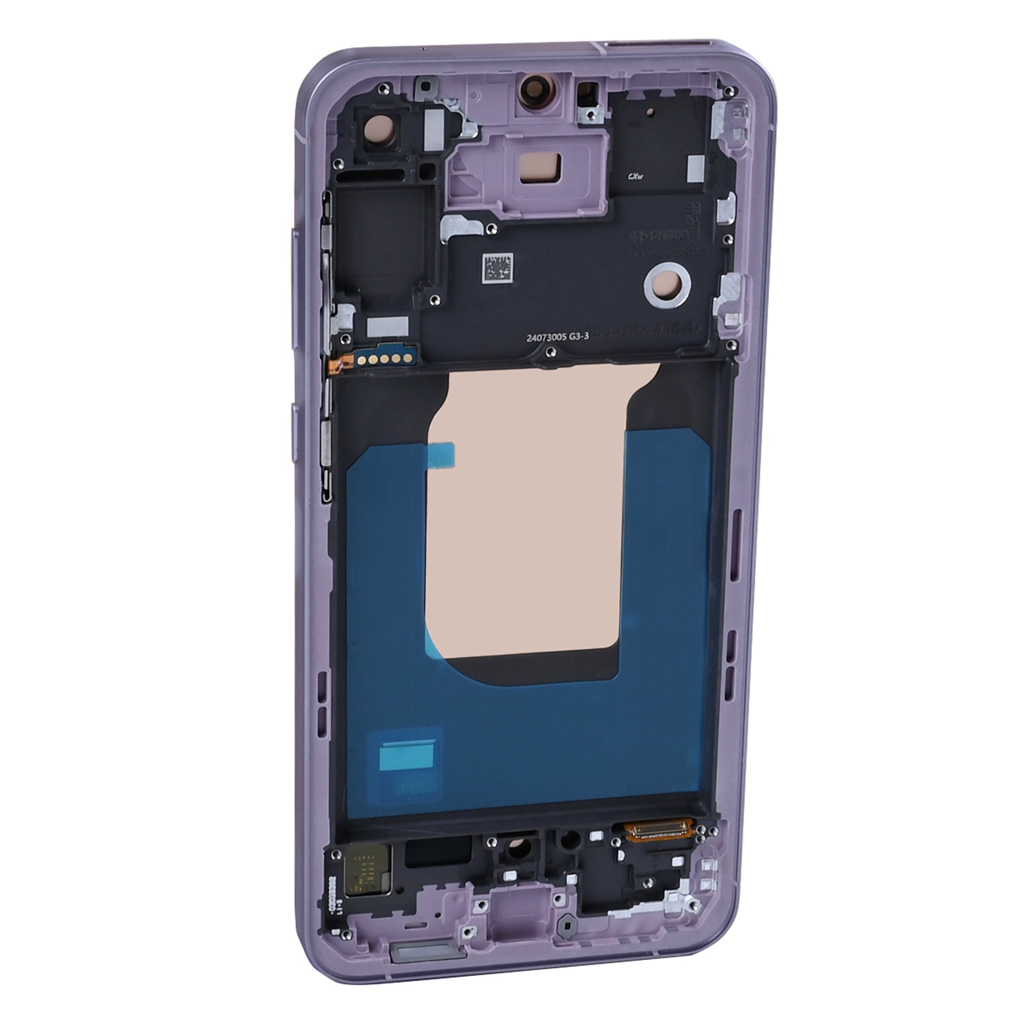 Samsung Galaxy A55 A556B Display und Touchscreen-Digitizer mit Rahmen Lilac Soft-OLED – Bild 3