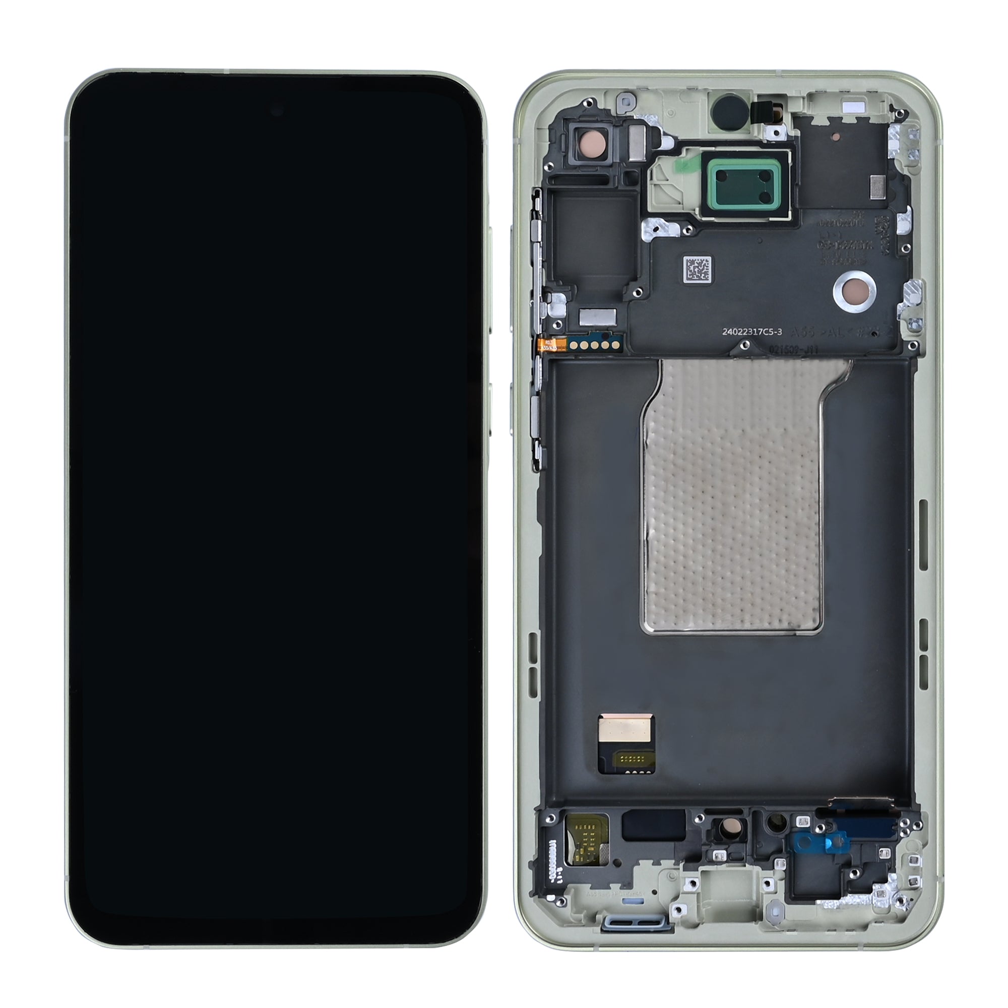 Samsung Galaxy A55 A556B Display und Touchscreen-Digitizer mit Rahmen Lemon Soft-OLED – Bild 4