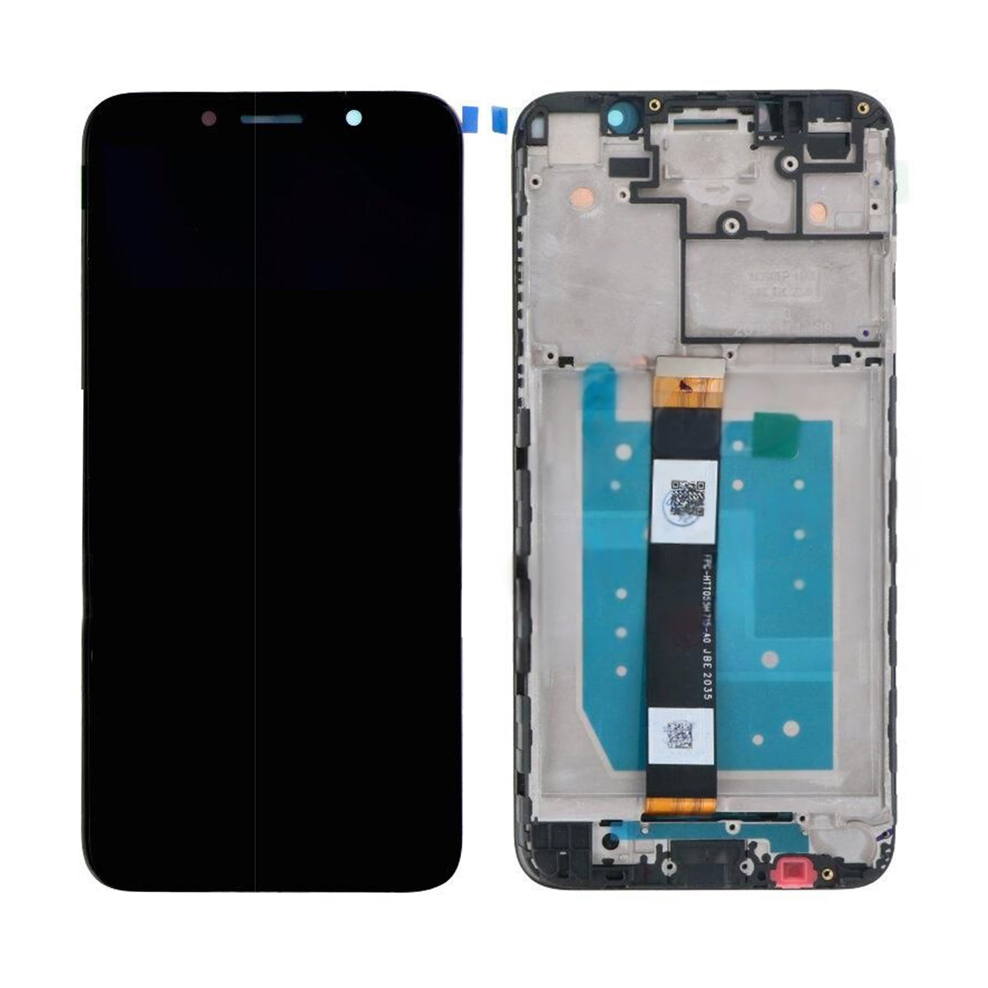 OEM Display für Huawei Y5P mit Rahmen Schwarz – Bild 4