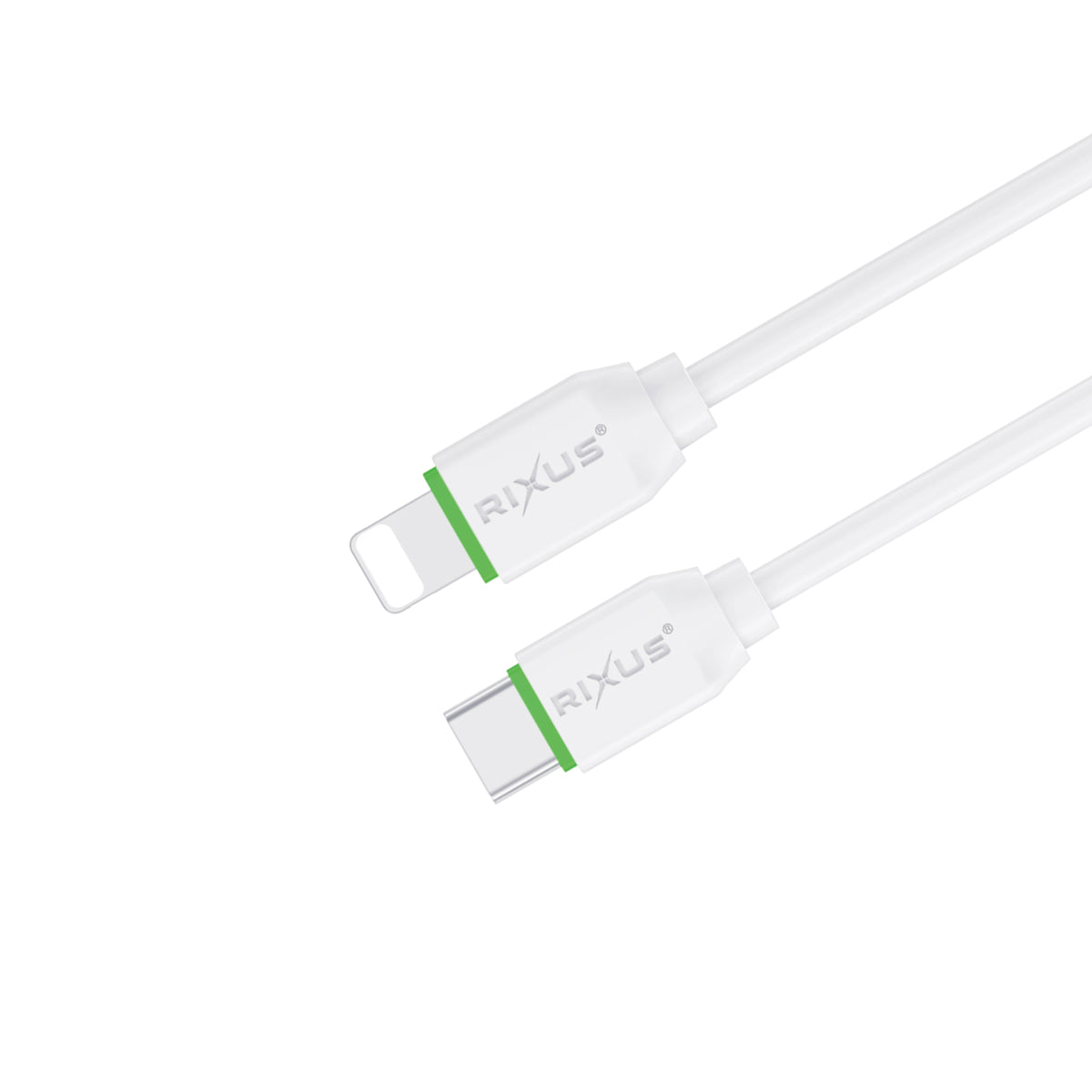 Rixus RX2017L Data Sync und Fast Charge Kabel USB-C To Lightning Anschluss 3m – Bild 2