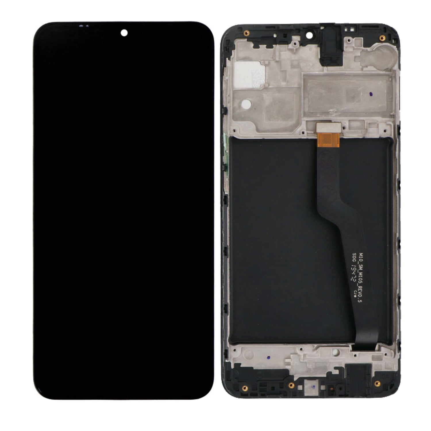 Samsung Galaxy M10 M105F Display und Touchscreen-Digitizer mit Rahmen Charcoal Black Service Pack – Bild 3