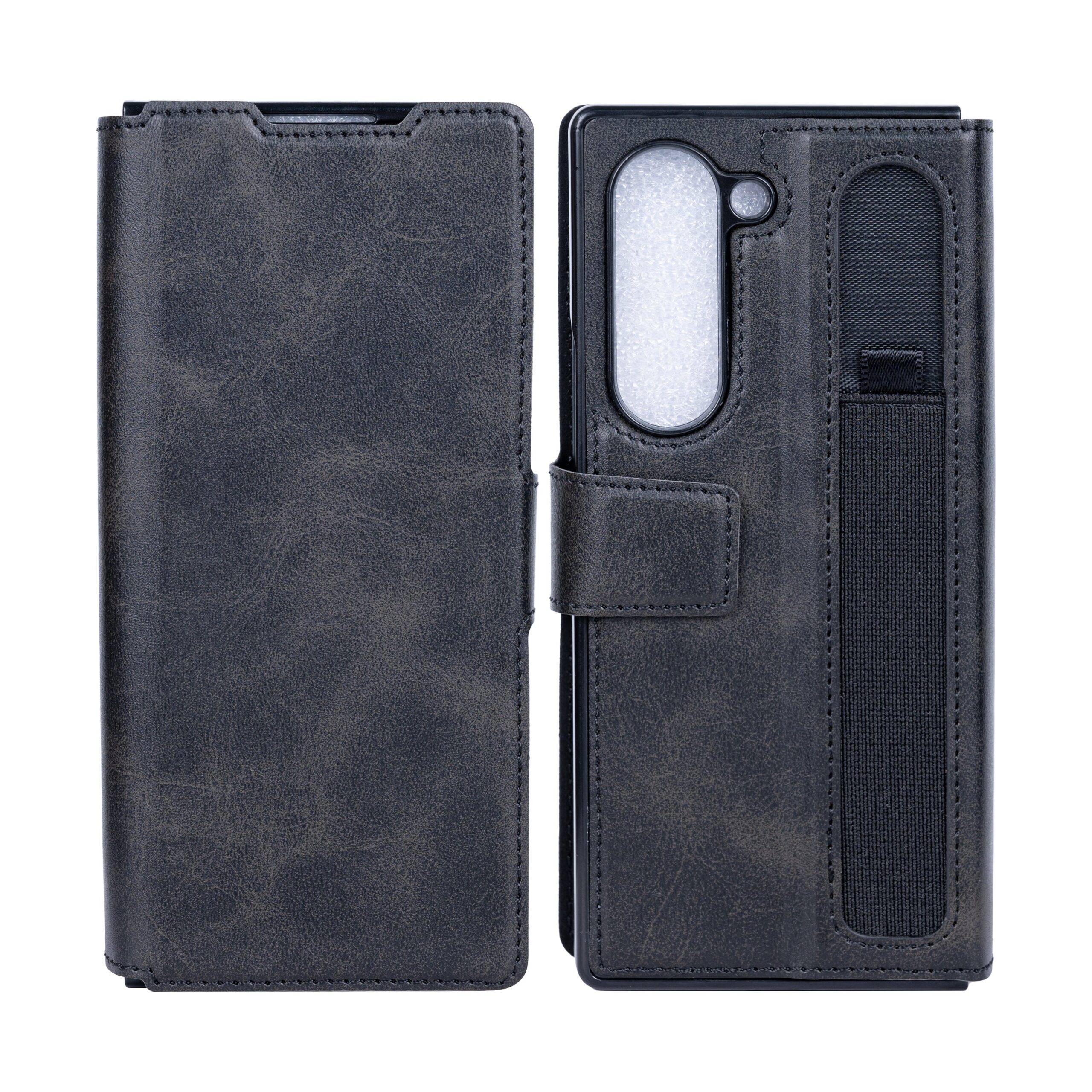 Rixus Wallet Hülle mit Pen Holder für Samsung Galaxy Z Fold6 Black – Bild 3