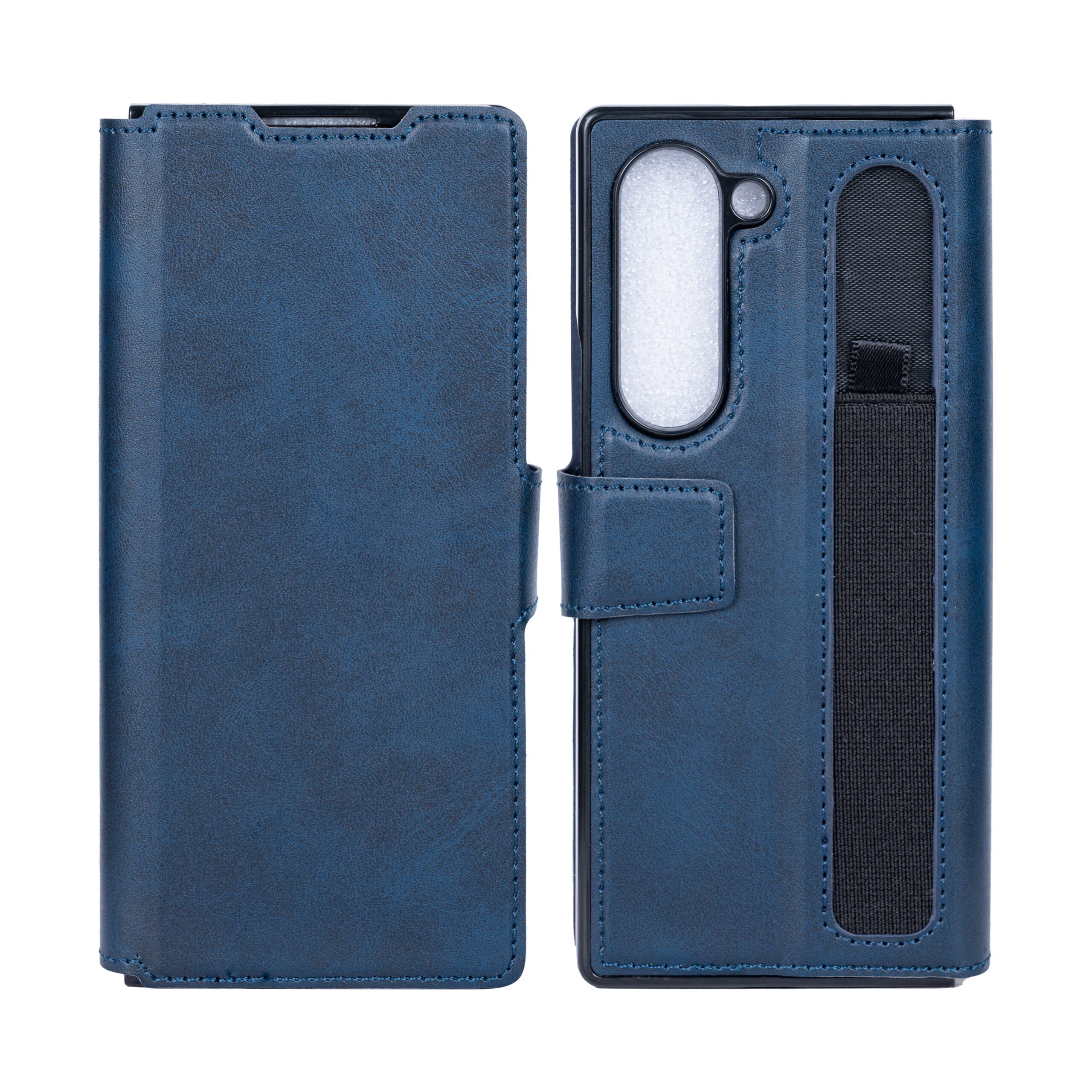 Rixus Wallet Hülle mit Pen Holder für Samsung Galaxy Z Fold6 Blue – Bild 3