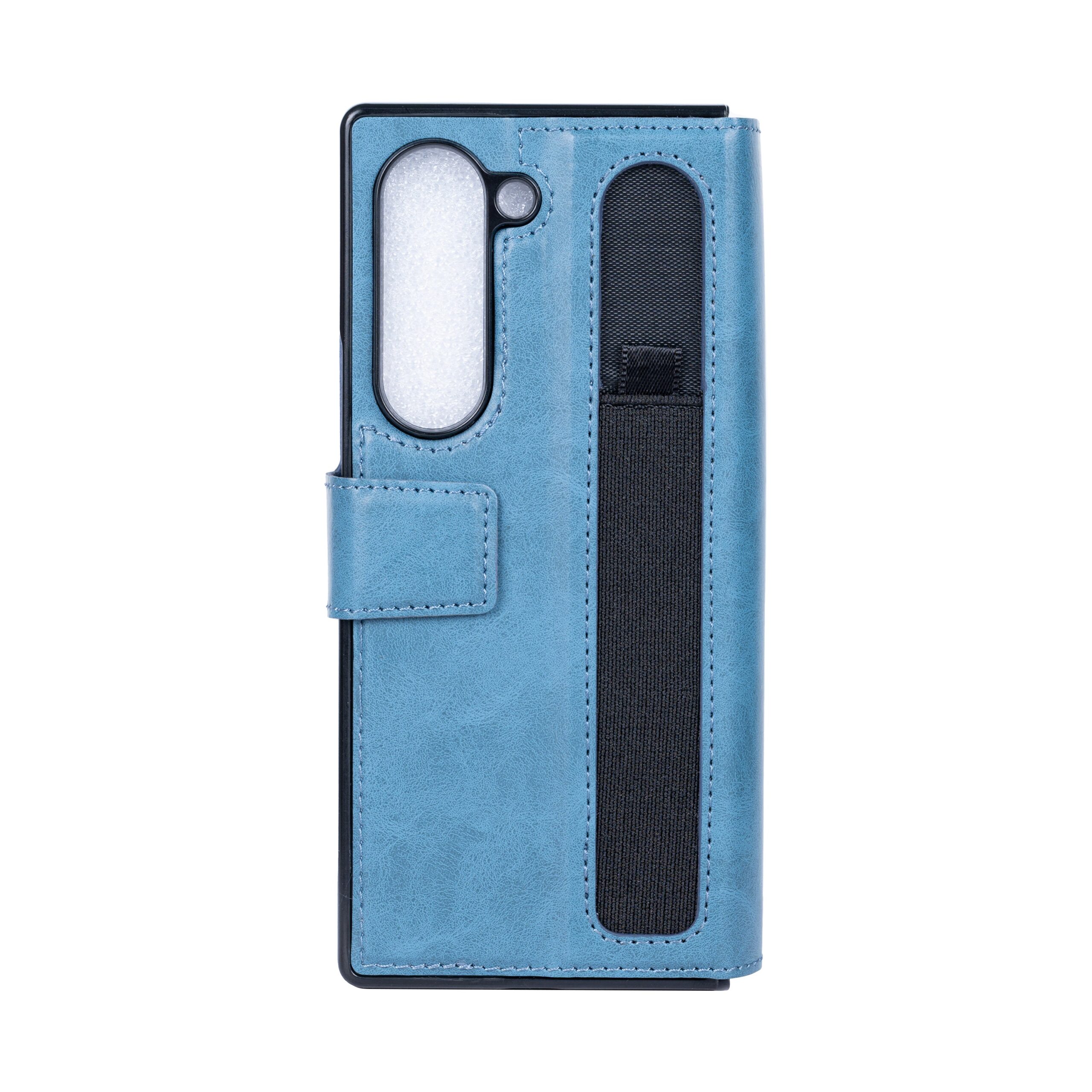 Rixus Wallet Hülle mit Pen Holder für Samsung Galaxy Z Fold6 Sierra Blue – Bild 2