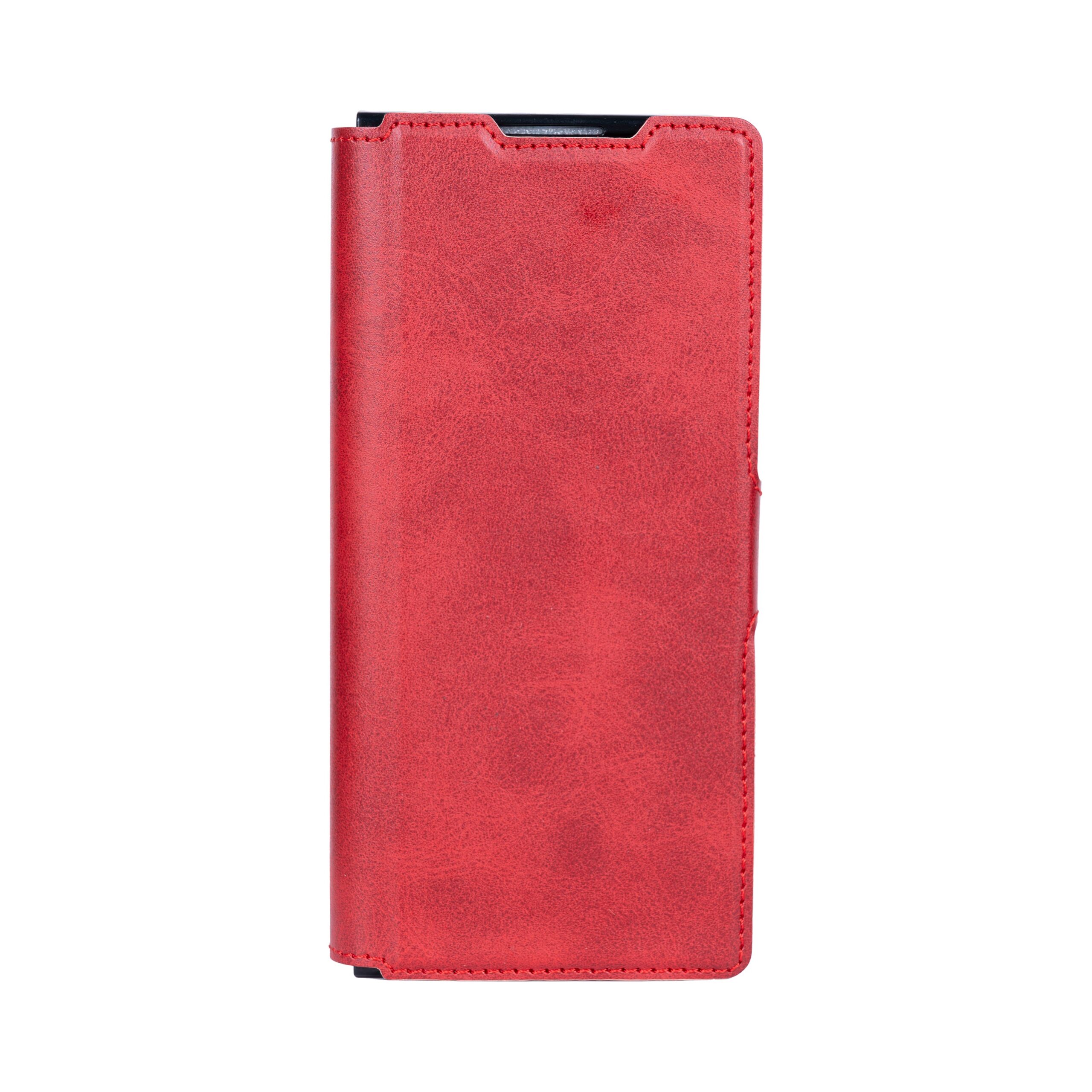 Rixus Wallet Hülle mit Pen Holder für Samsung Galaxy Z Fold5 Red