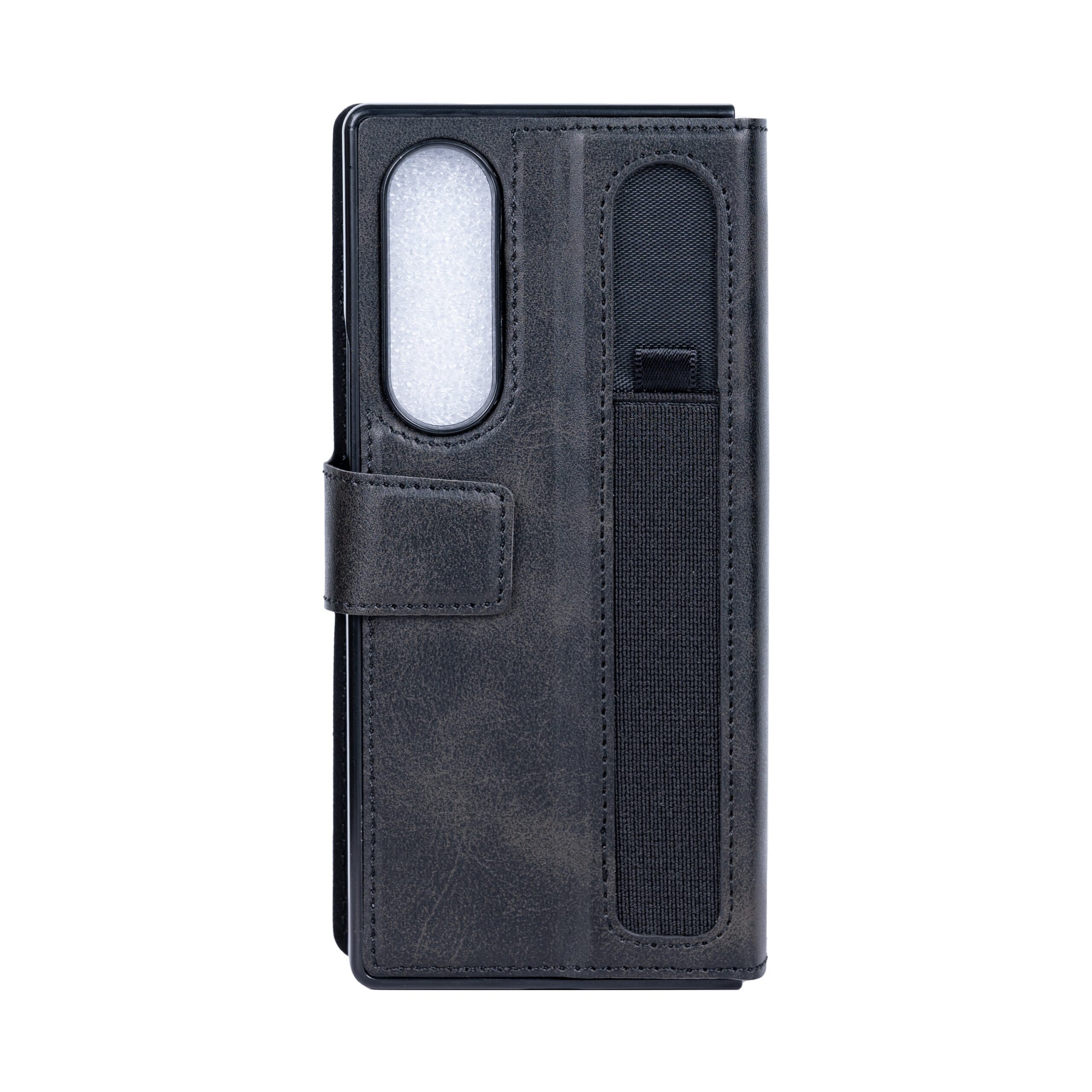 Rixus Wallet Hülle mit Pen Holder für Samsung Galaxy Z Fold4 Black – Bild 2