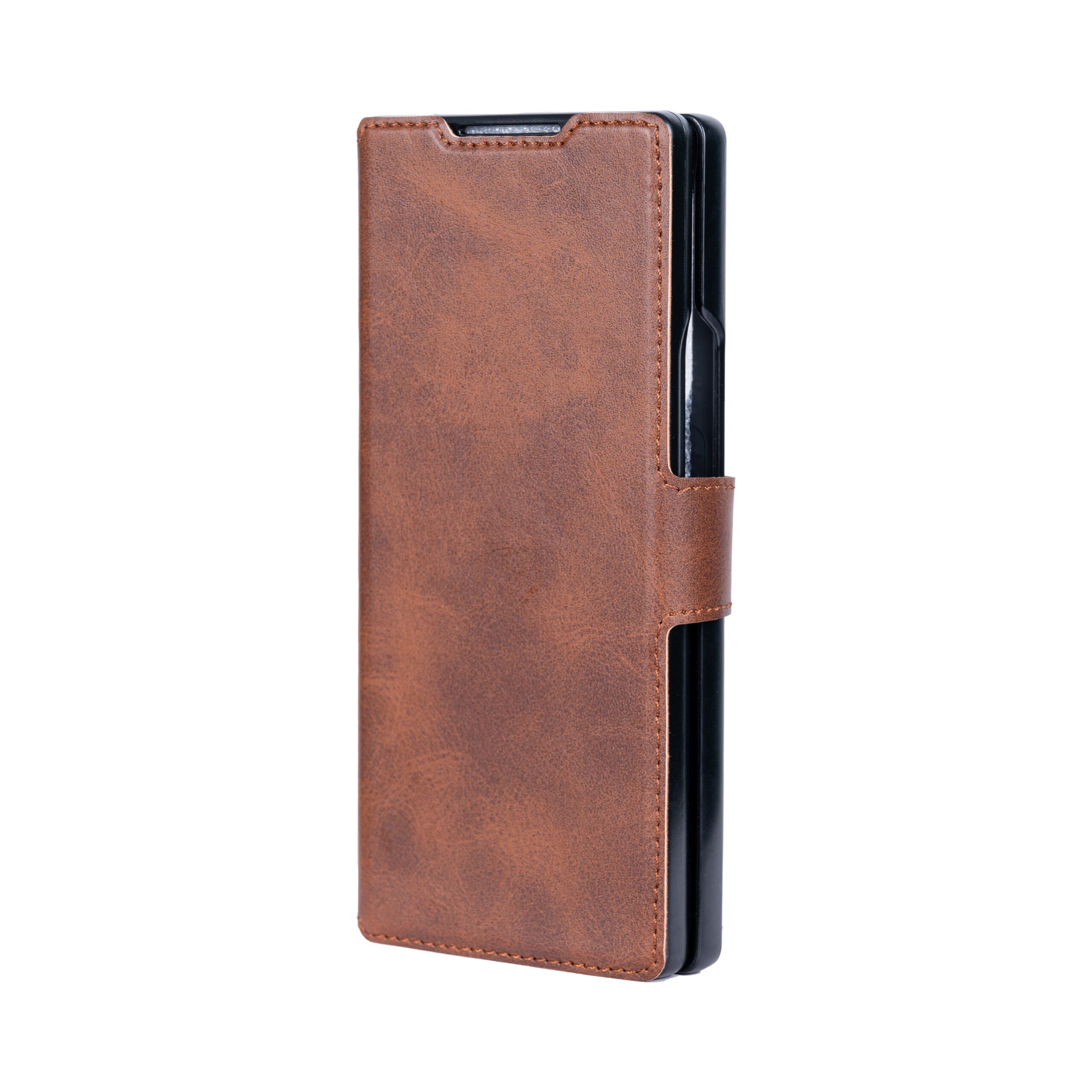 Rixus Wallet Hülle mit Pen Holder für Samsung Galaxy Z Fold4 Brown – Bild 4
