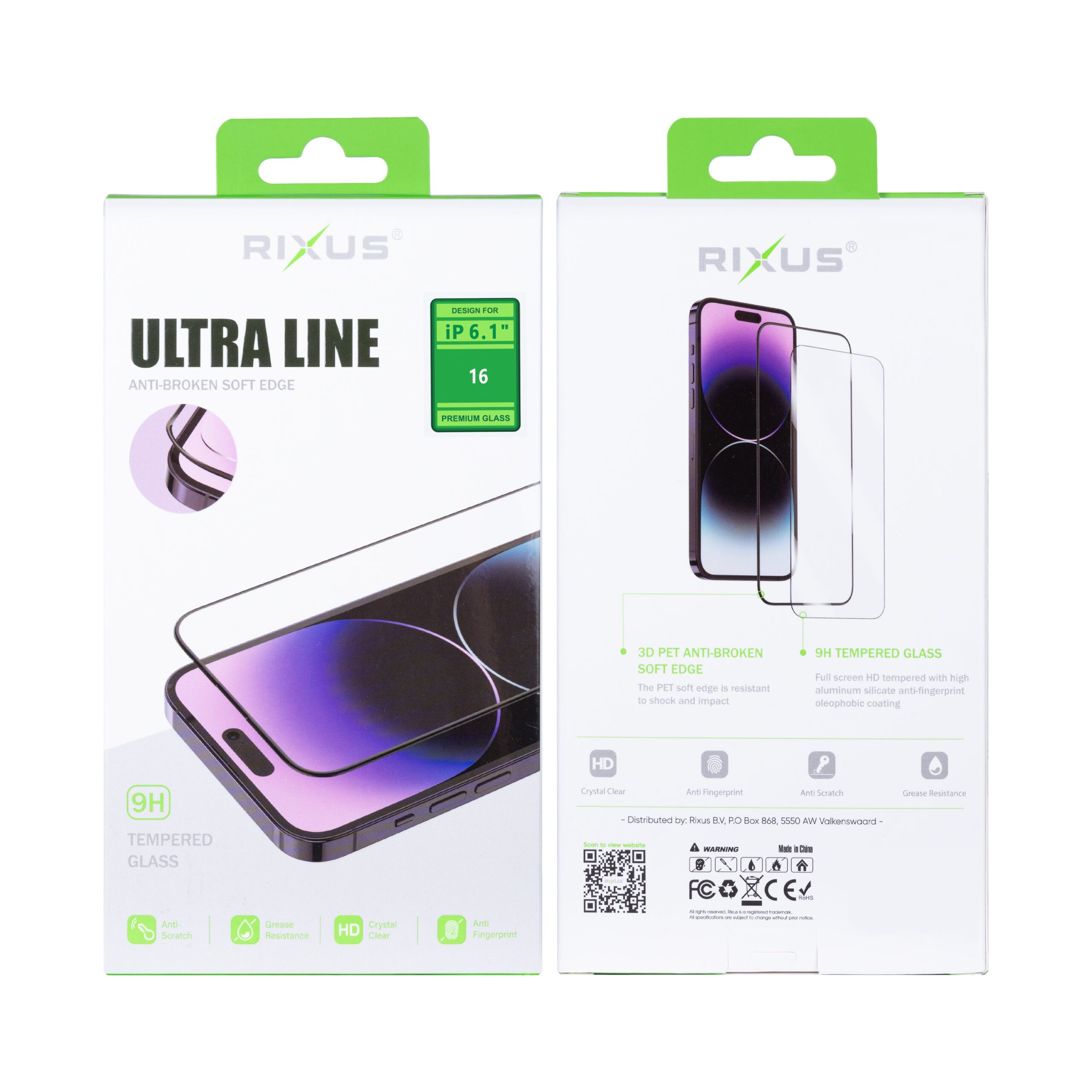 Rixus Clear HD Ultra Line Panzerglas für Apple iPhone 16 – Bild 2