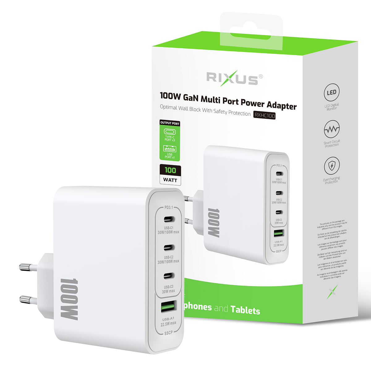 Rixus RXHC100 GaN Netzteil 100W White – Bild 5