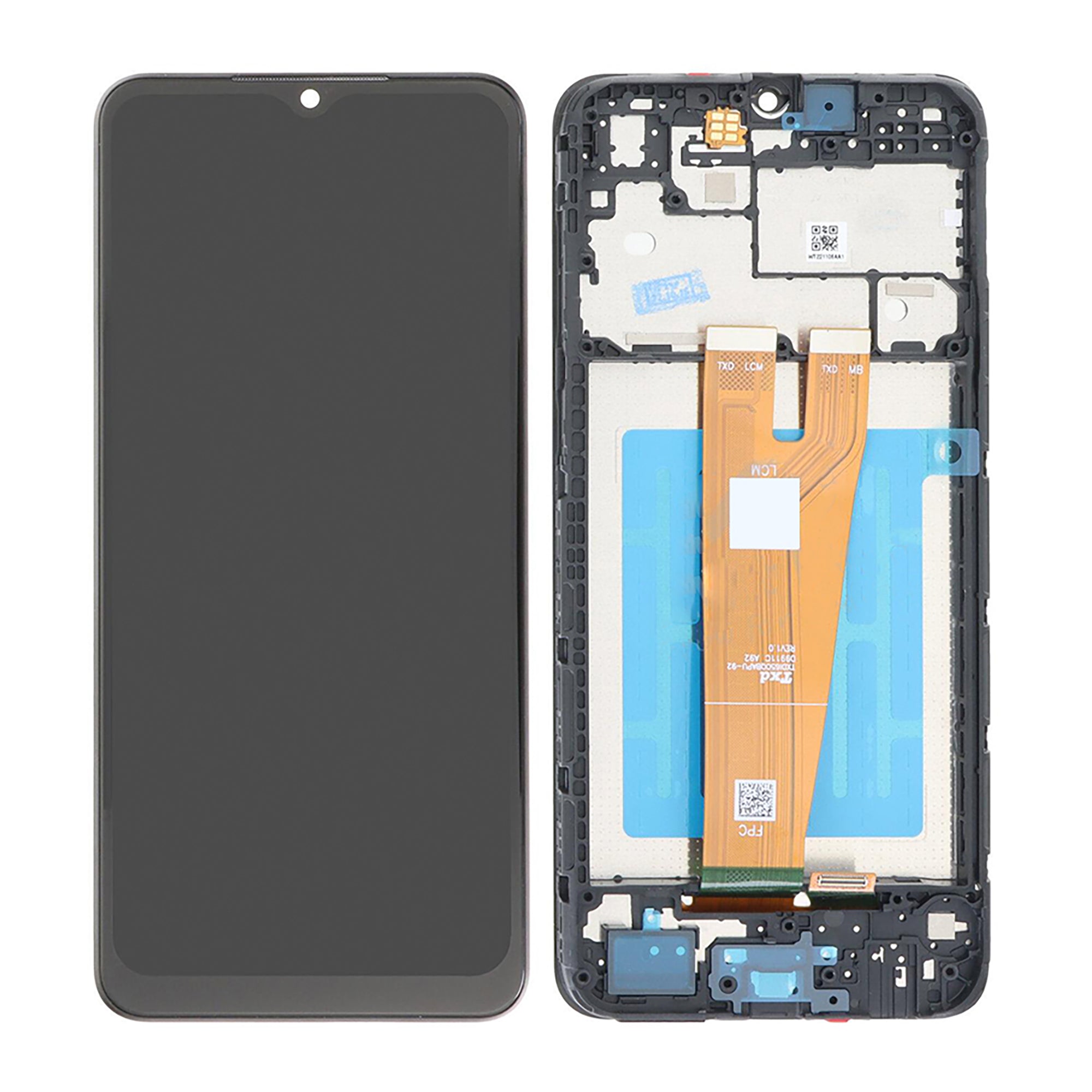 Original OEM Display für Samsung Galaxy A04 A045F mit Rahmen Black – Bild 3