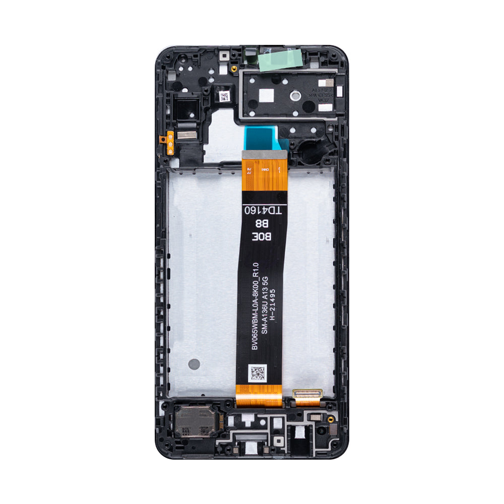 Original OEM Display für Samsung Galaxy A13 5G A136B mit Rahmen Black – Bild 2