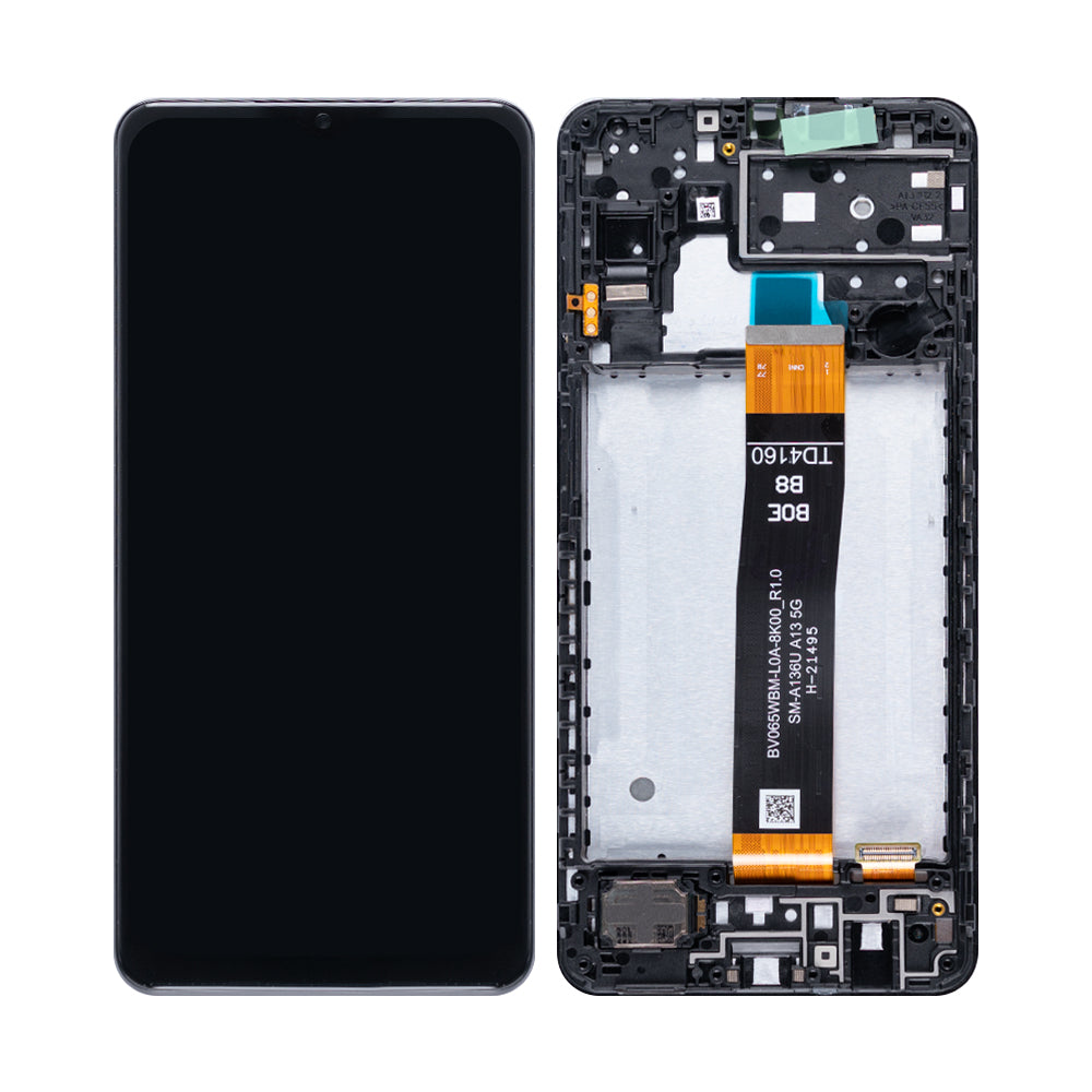 Original OEM Display für Samsung Galaxy A13 5G A136B mit Rahmen Black – Bild 3