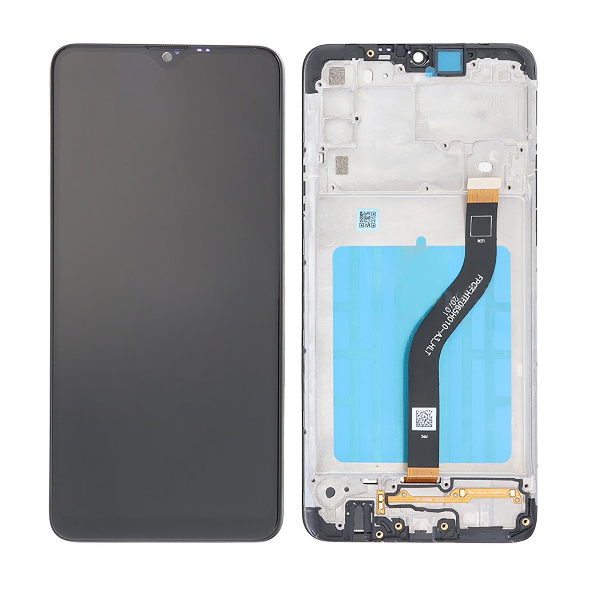 Original OEM Display für Samsung Galaxy A20s A207F mit Rahmen Black – Bild 3