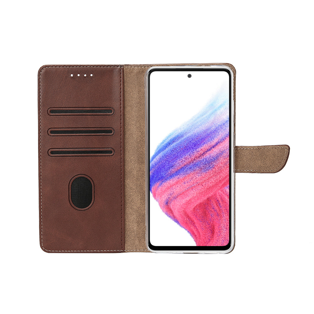 Rixus Buchhülle für Samsung Galaxy A33 5G Brown – Bild 5