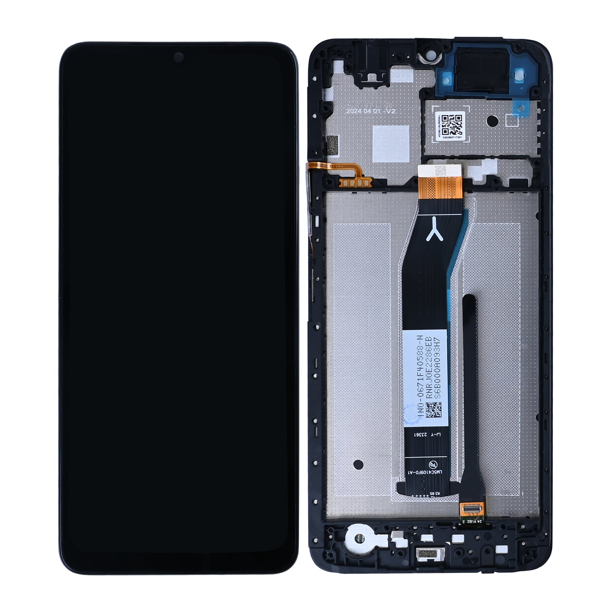 OEM Display für Xiaomi Redmi A3 mit Rahmen Schwarz – Bild 4