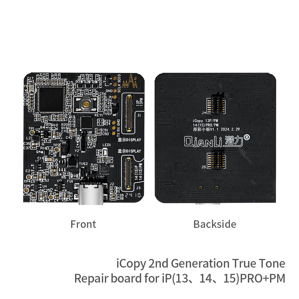 QIANLI iCopy 2nd Generation True Tone Repair Platine für Apple iPhone 13 Pro, 13 Pro Max, 14 Pro, 14 Pro Max, 15 Pro, 15 Pro Max