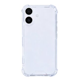 Rixus Anti-Burst Hülle für Apple iPhone 16 Plus Transparent