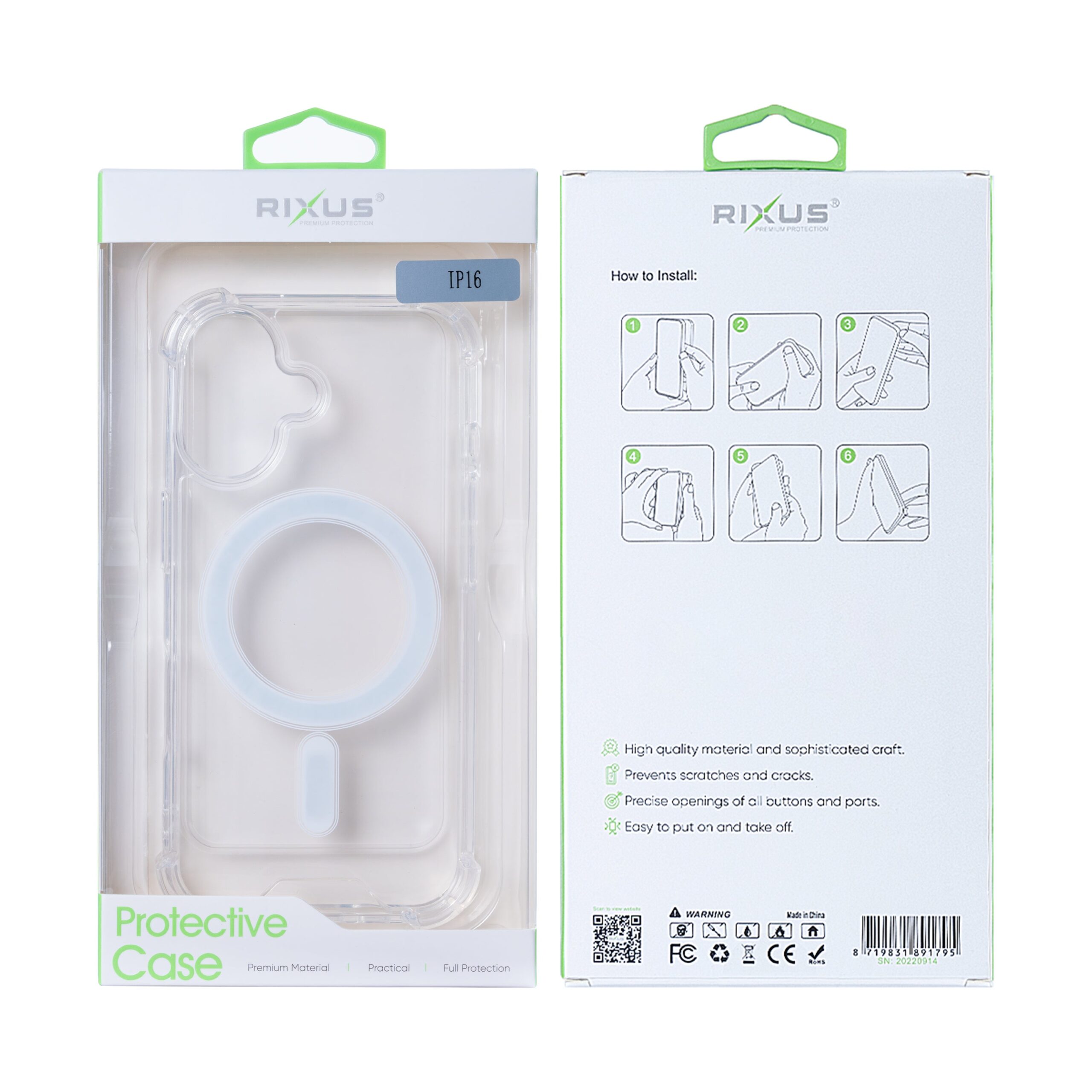 Rixus Anti-Burst MagSafe Hülle für iPhone 15 16 17 Modell & Farbe – Bild 48