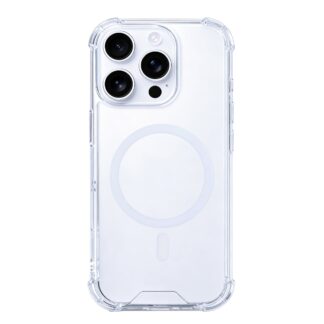 Rixus Anti-Burst MagSafe Hülle für iPhone 15 16 17 Modell & Farbe - Modell: iPhone 16 Pro - Farbe: Transparent