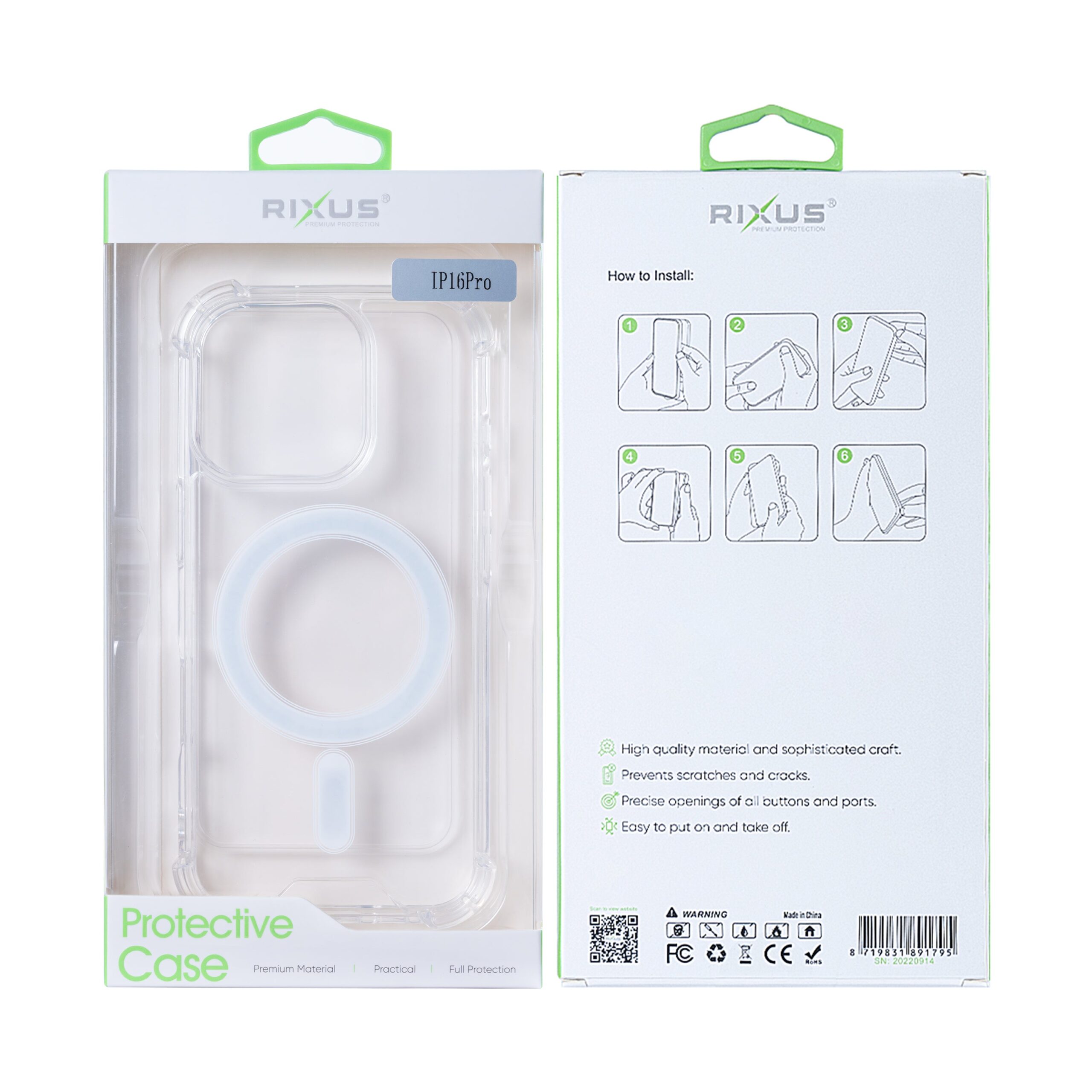 Rixus Anti-Burst MagSafe Hülle für iPhone 15 16 17 Modell & Farbe – Bild 43