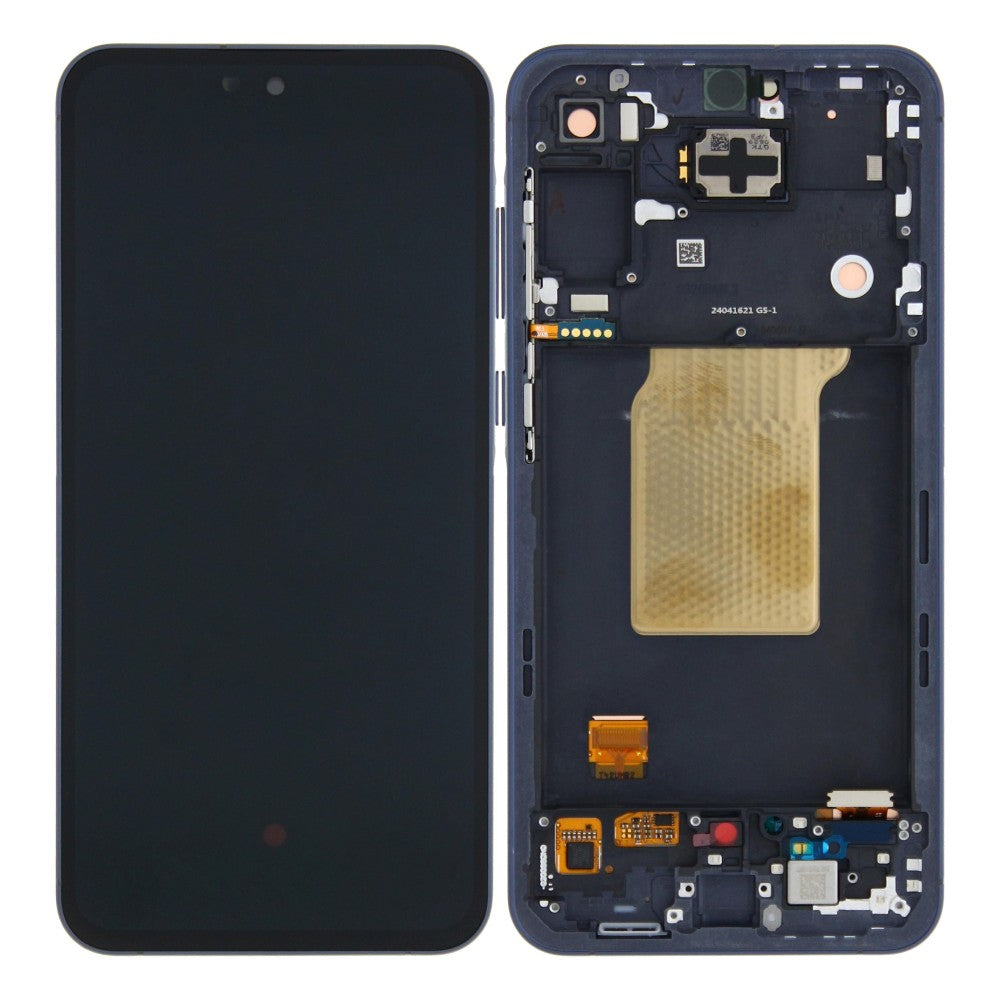 Samsung Galaxy A55 A556B Original vormontiert Display mit Rahmen Navy – Bild 4