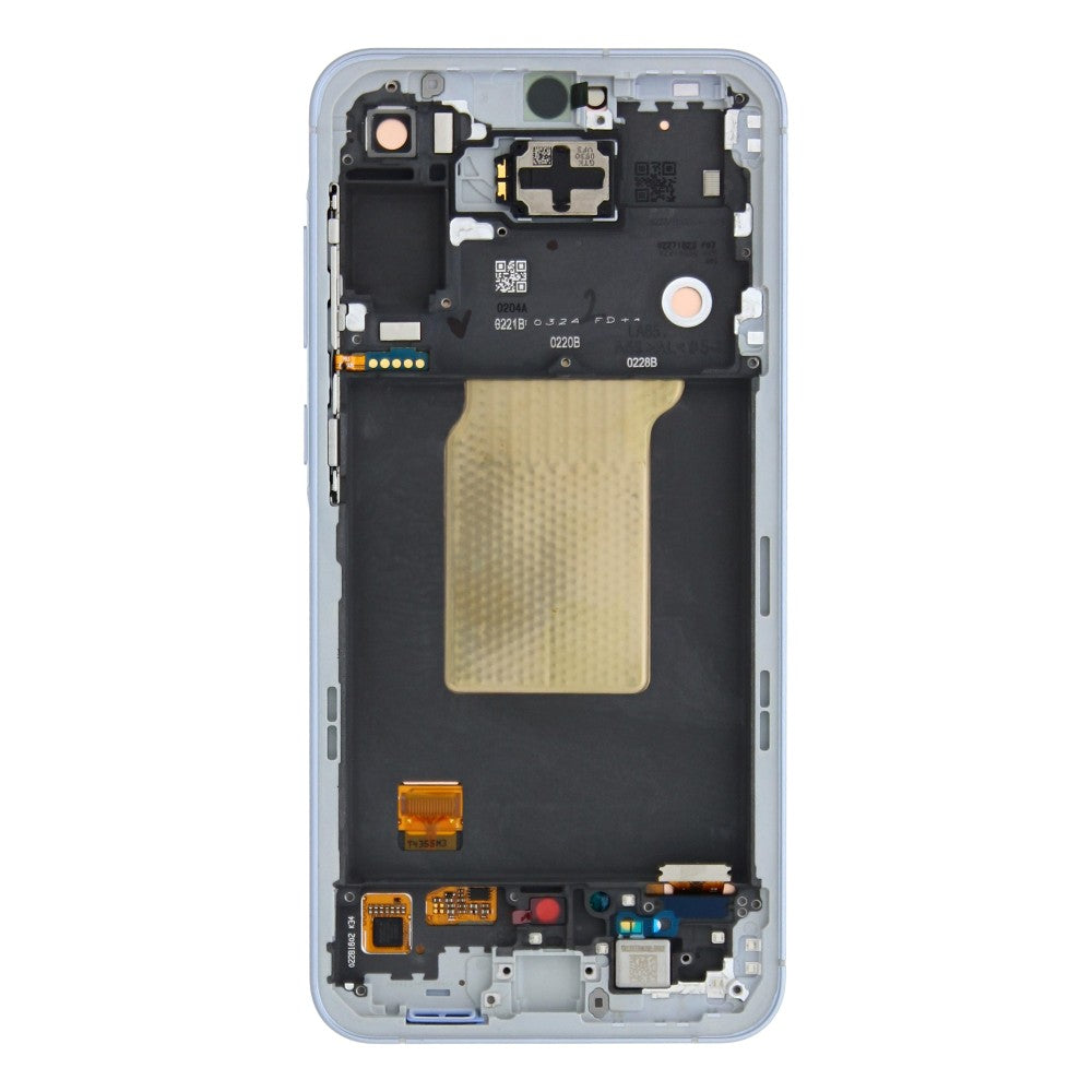 Samsung Galaxy A55 A556B Original vormontiert Display mit Rahmen Ice Blue – Bild 3