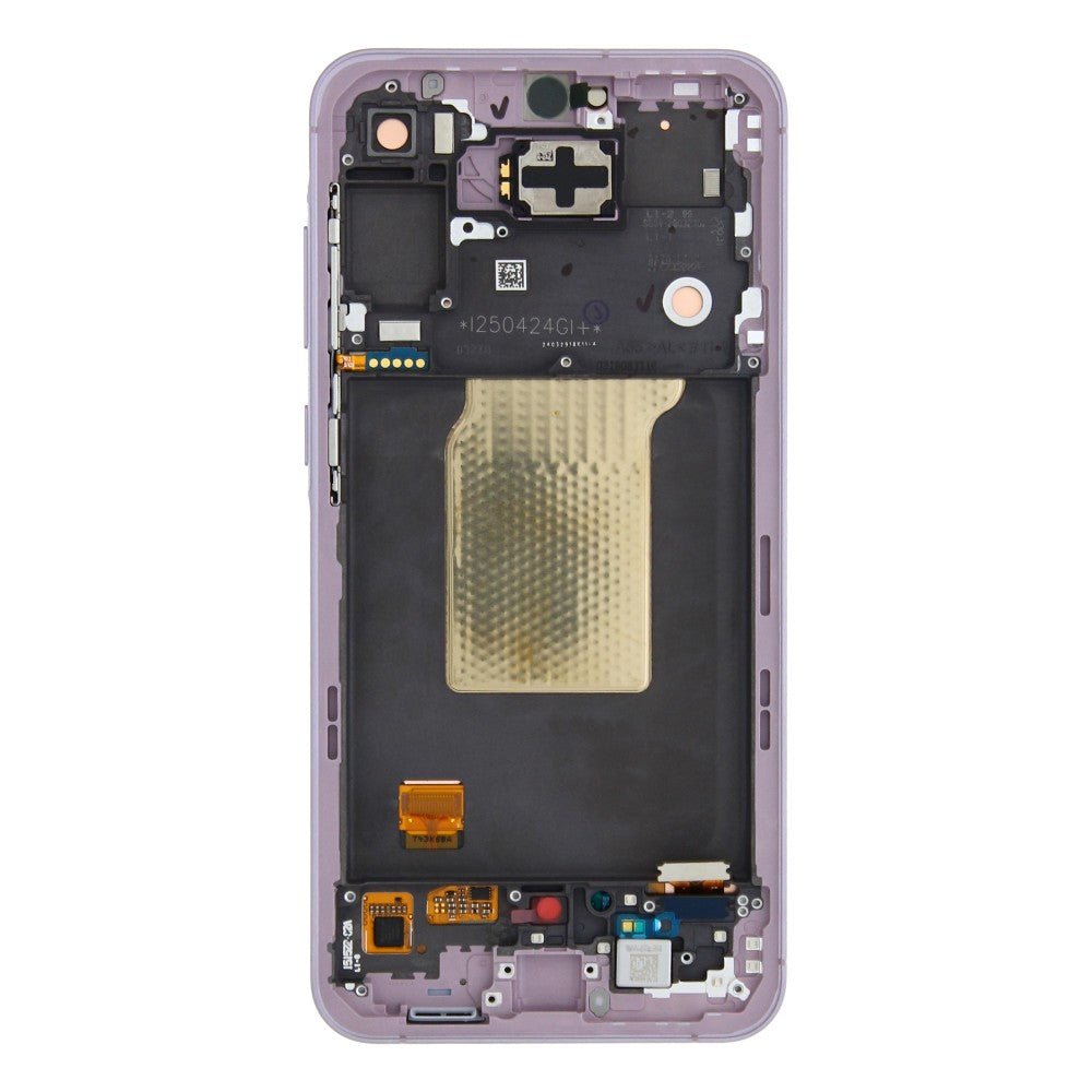 Samsung Galaxy A55 A556B Original vormontiert Display mit Rahmen Lilac – Bild 3