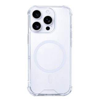 Rixus Anti-Burst MagSafe Hülle für iPhone 15 16 17 Modell & Farbe - Modell: iPhone 16 Pro Max - Farbe: Transparent
