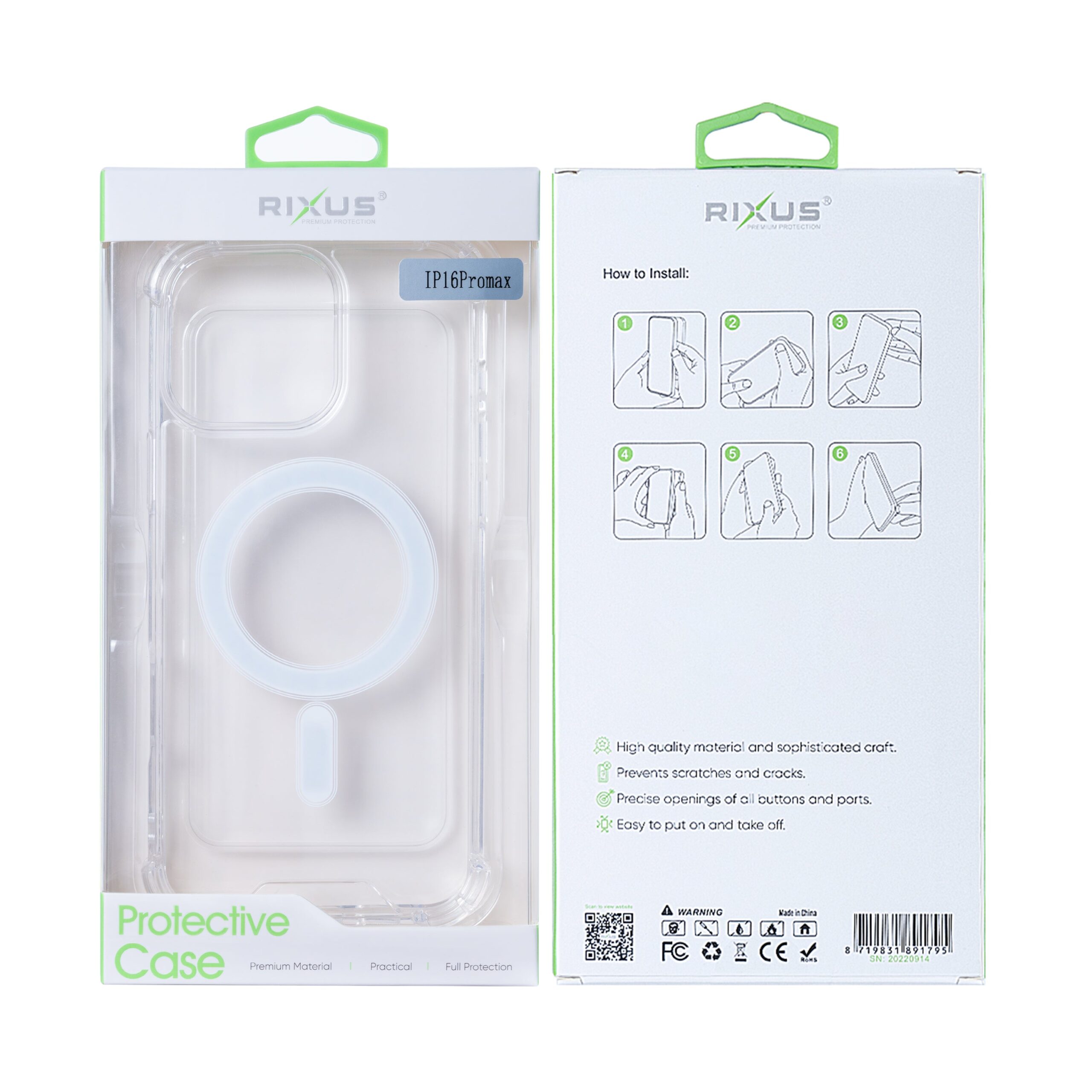 Rixus Anti-Burst MagSafe Hülle für iPhone 15 16 17 Modell & Farbe – Bild 33