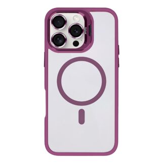 Rixus Classic 03 MagSafe Hülle für iPhone 15 16 17 Modell & Farbe - Modell: iPhone 16 Pro Max - Farbe: Dark Pink (Rosa)