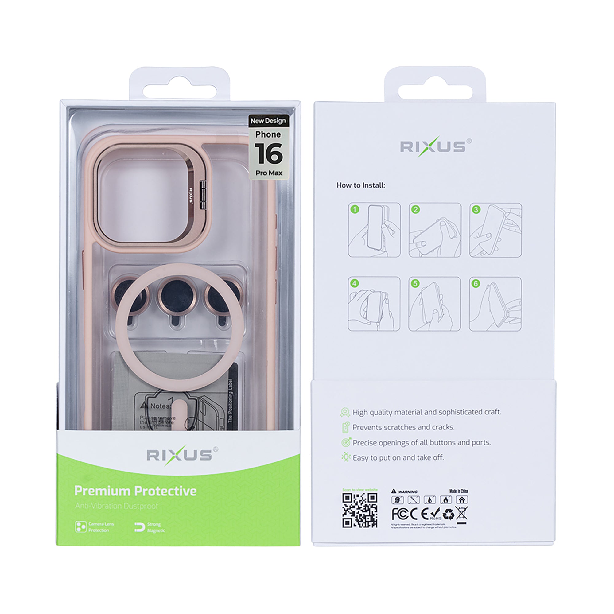 Rixus Classic 03 MagSafe Hülle für iPhone 15 16 17 Modell & Farbe – Bild 335