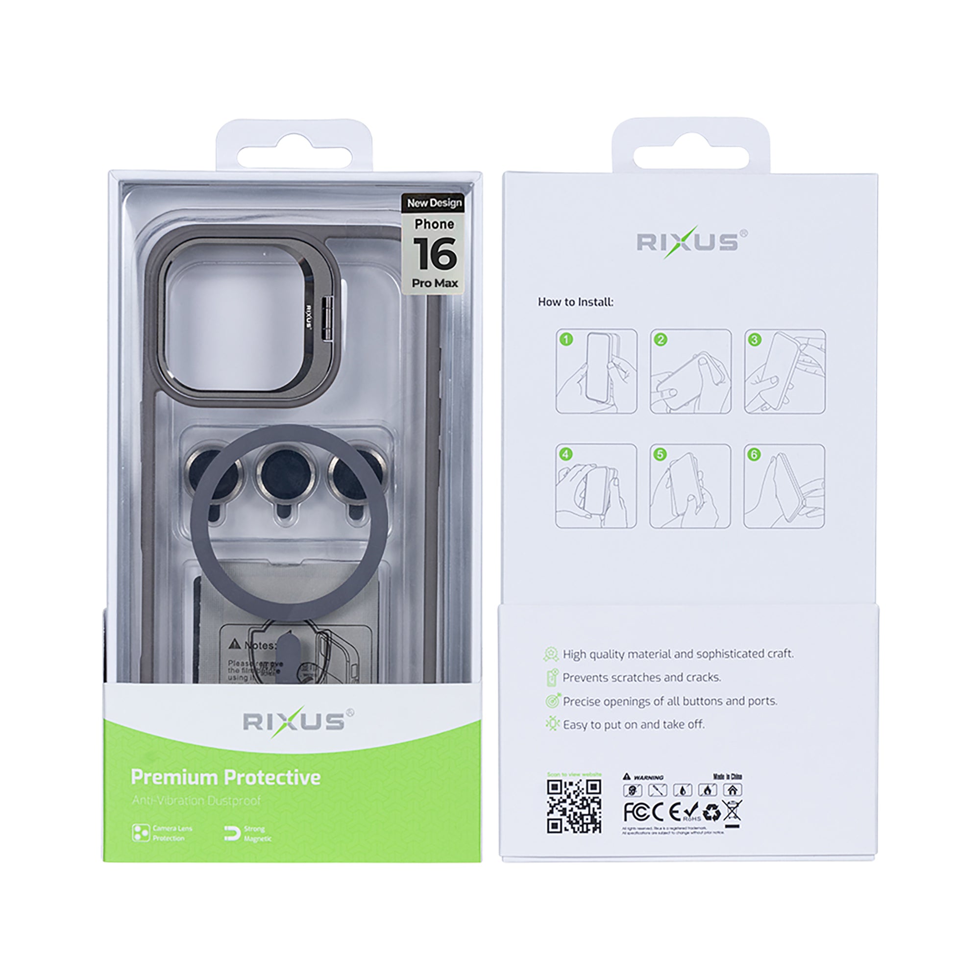 Rixus Classic 03 MagSafe Hülle für iPhone 15 16 17 Modell & Farbe – Bild 311