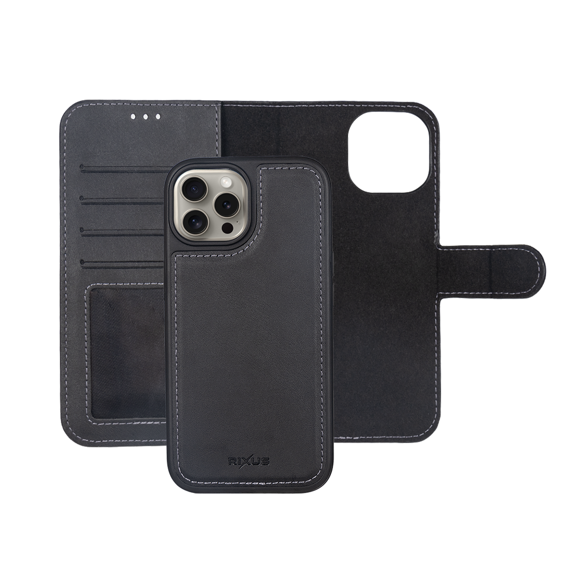 Rixus Duo Magnetische Wallet-Hülle für iPhone 15 16 17 Modell & Farbe – Bild 6