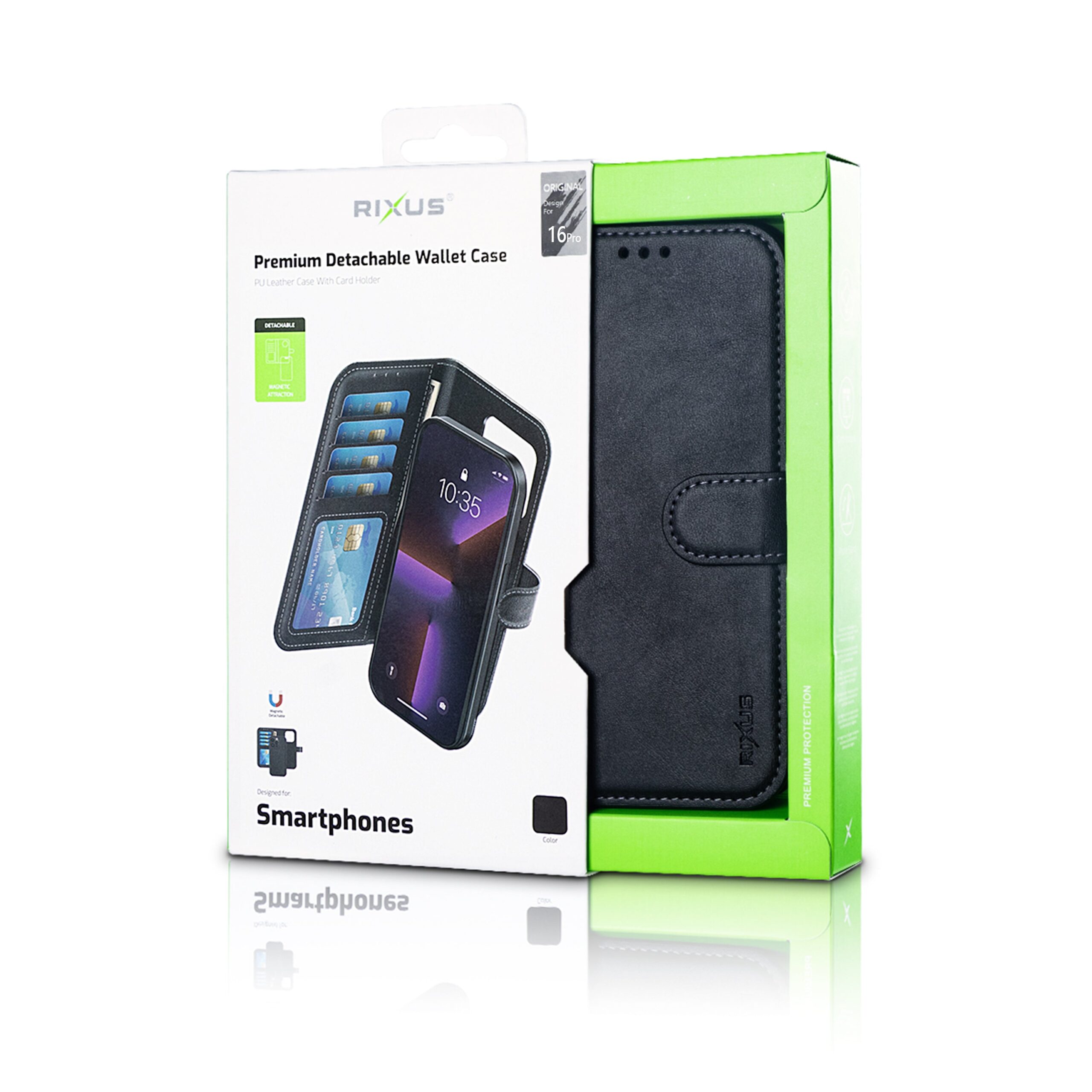 Rixus Duo Magnetische Wallet-Hülle für iPhone 15 16 17 Modell & Farbe – Bild 45