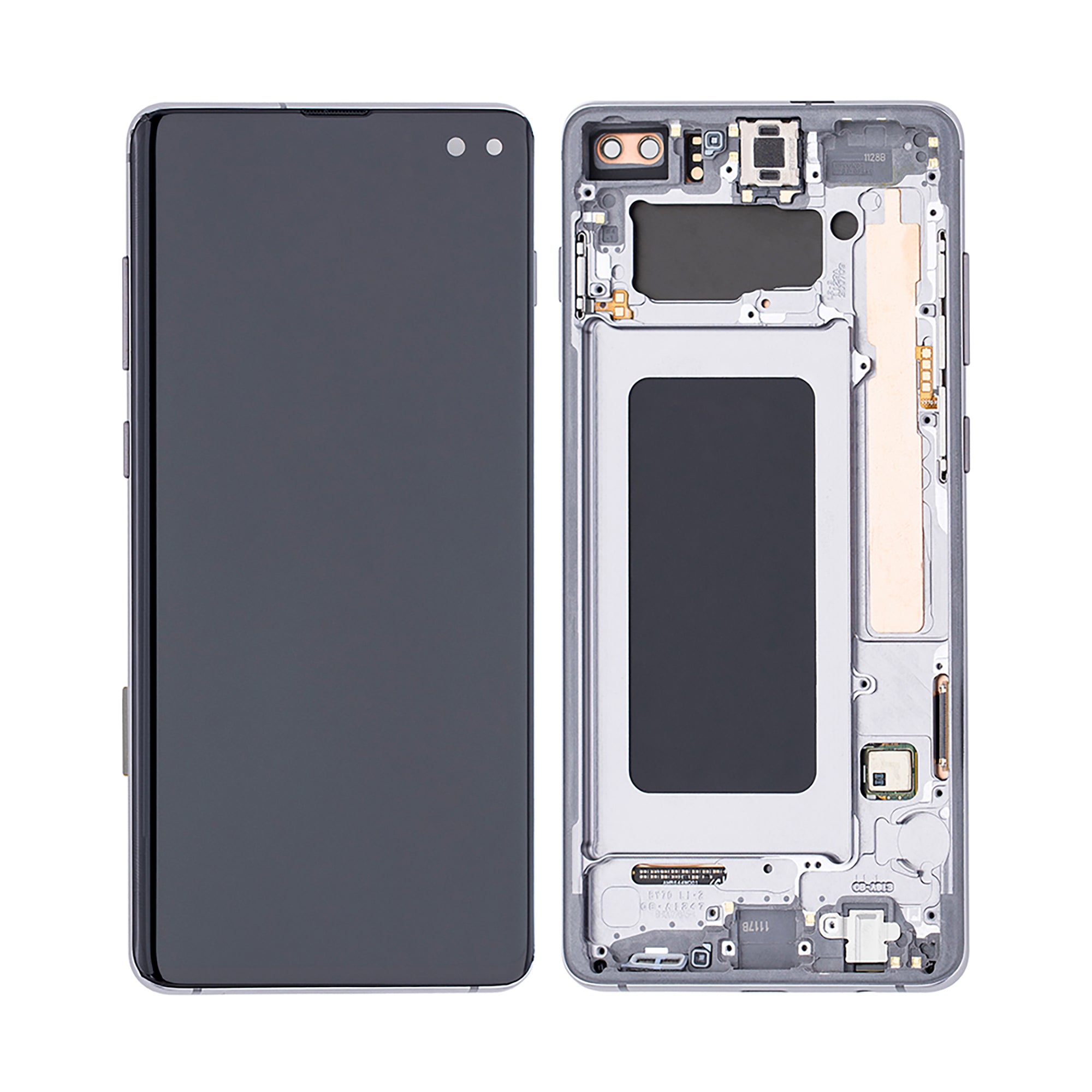 Samsung Galaxy S10 Plus G975F Display und Touchscreen-Digitizer mit Rahmen Prism Black aufbereitet – Bild 3