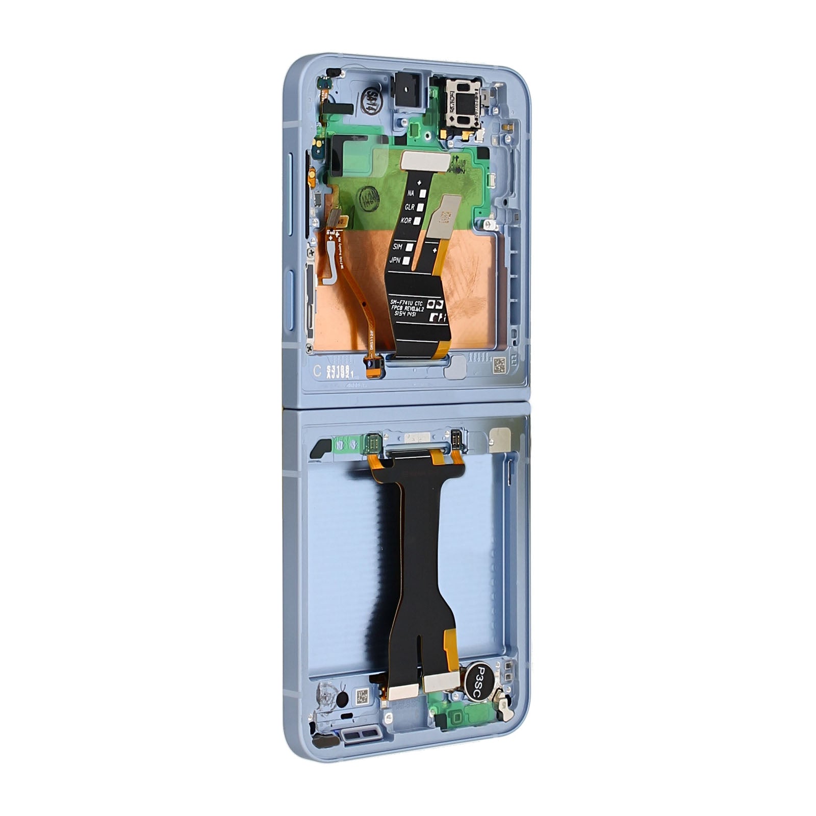 Samsung Original Service Pack Display Galaxy Z Flip6 Main F741B mit Rahmen Blue – Bild 4
