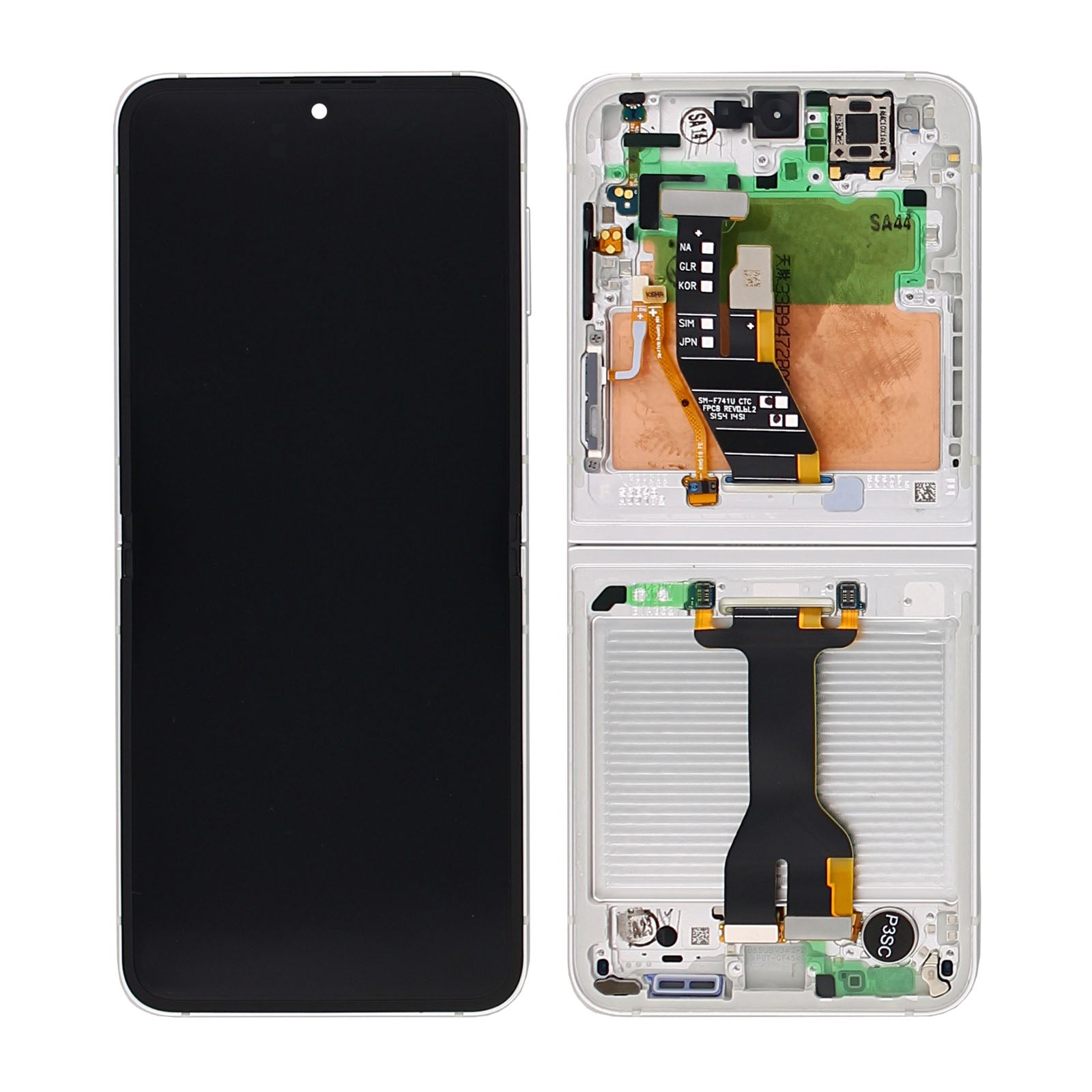 Samsung Original Service Pack Display Galaxy Z Flip6 Main F741B mit Rahmen White – Bild 5