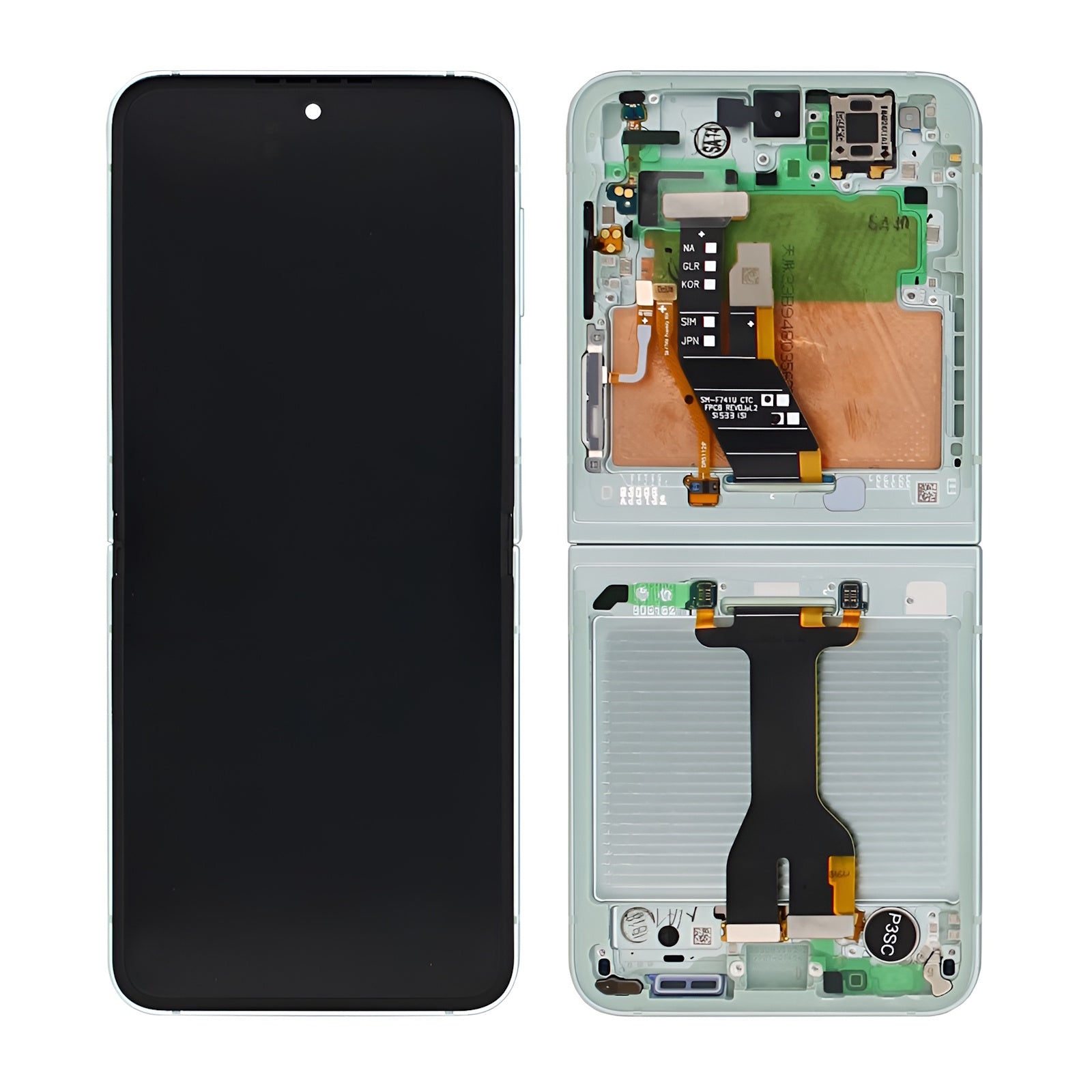 Samsung Original Service Pack Display Galaxy Z Flip6 Main F741B mit Rahmen Mint – Bild 5