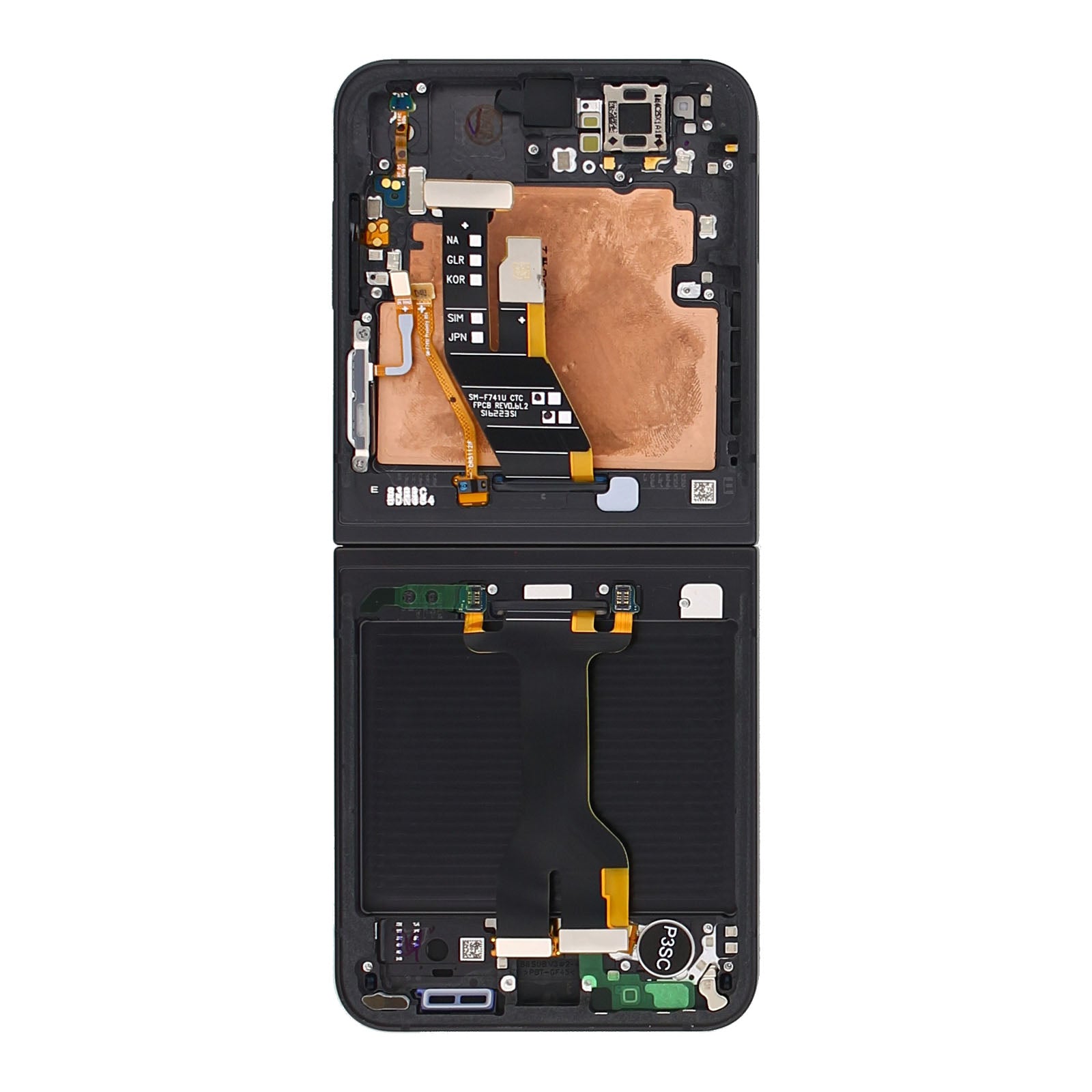 Samsung Original Service Pack Display Galaxy Z Flip6 Main F741B mit Rahmen Black – Bild 3