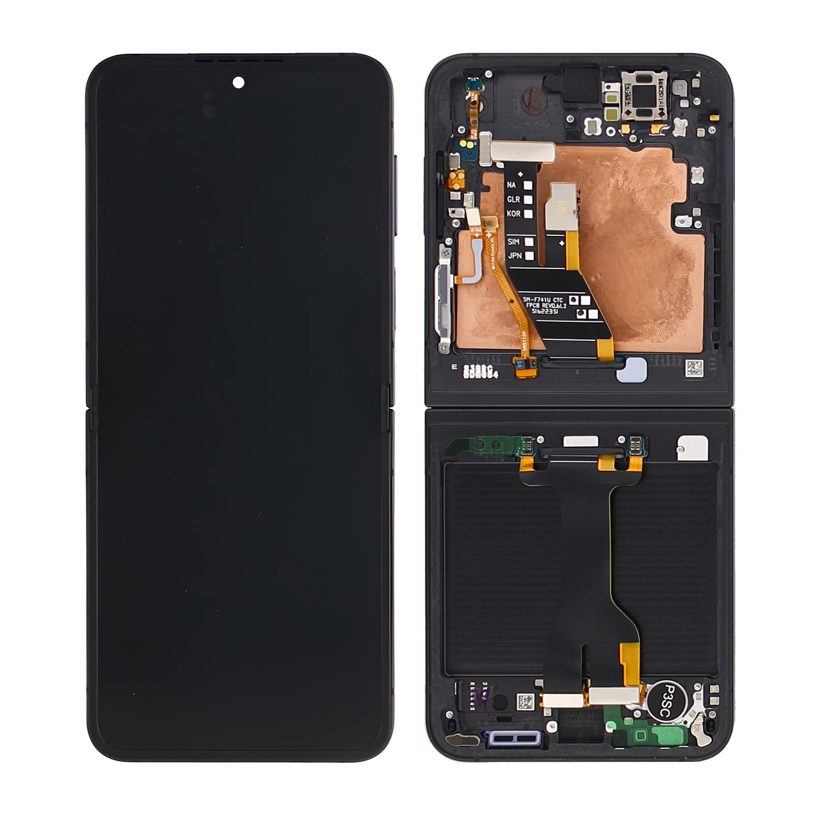 Samsung Original Service Pack Display Galaxy Z Flip6 Main F741B mit Rahmen Black – Bild 5
