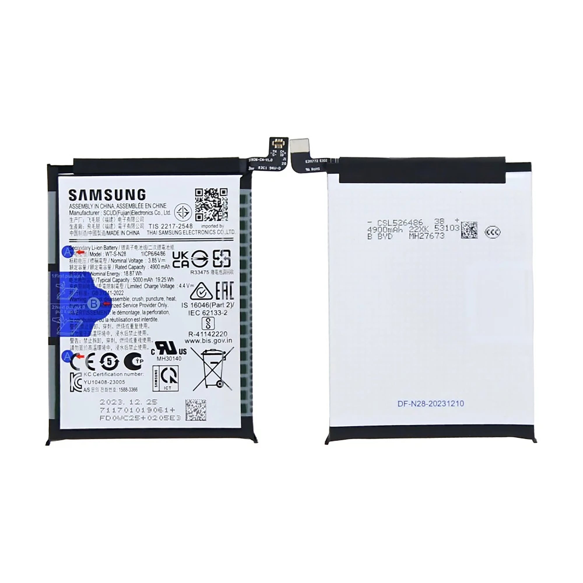 Samsung Galaxy A05 A055F Akku WT-S-N28 Original – Bild 3
