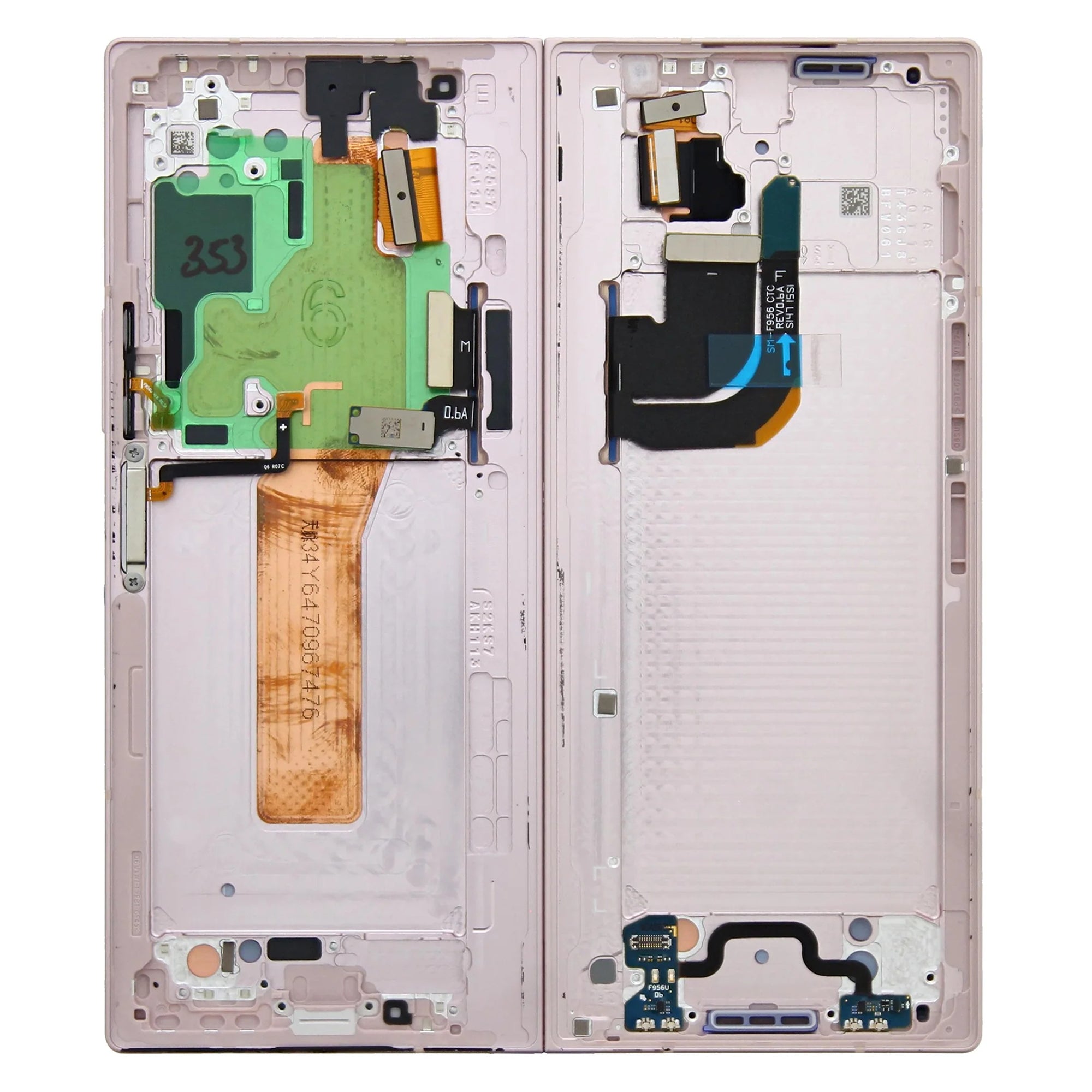 Samsung Original Service Pack Display Galaxy Z Fold6 Main F956B mit Rahmen Pink – Bild 3