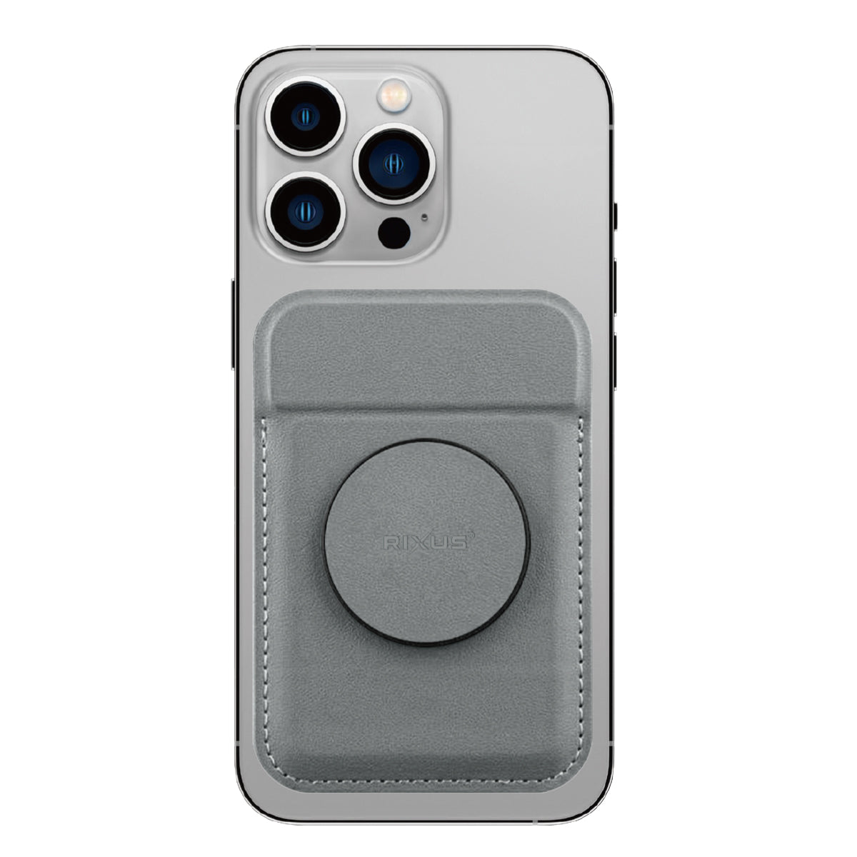 Rixus RXCH20L Card Holder mit MagSafe kompatibel Light Gray