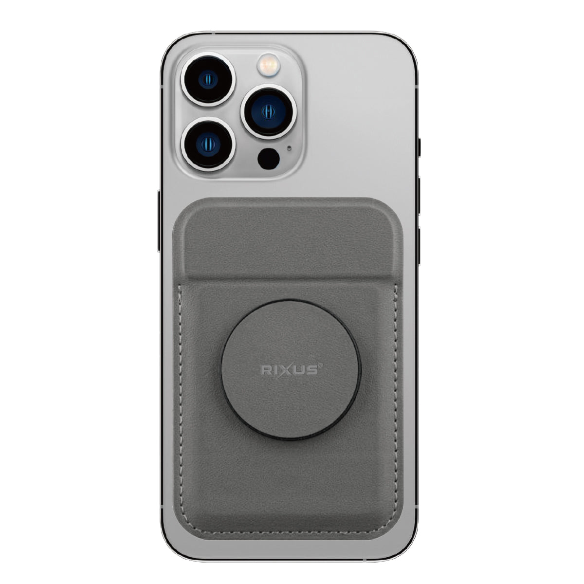 Rixus RXCH20G Card Holder mit MagSafe kompatibel Gray