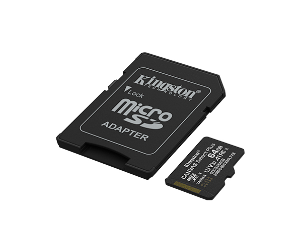 Kingston 64GB Canvas Select Plus MicroSD Memory Card 100R A1 C10 Card mit Adapter Black – Bild 2
