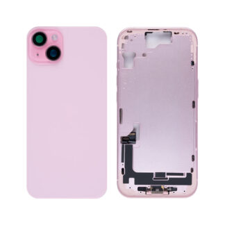 Für Apple iPhone 15 Gehäuse mit Kleinteilen Pink OEM
