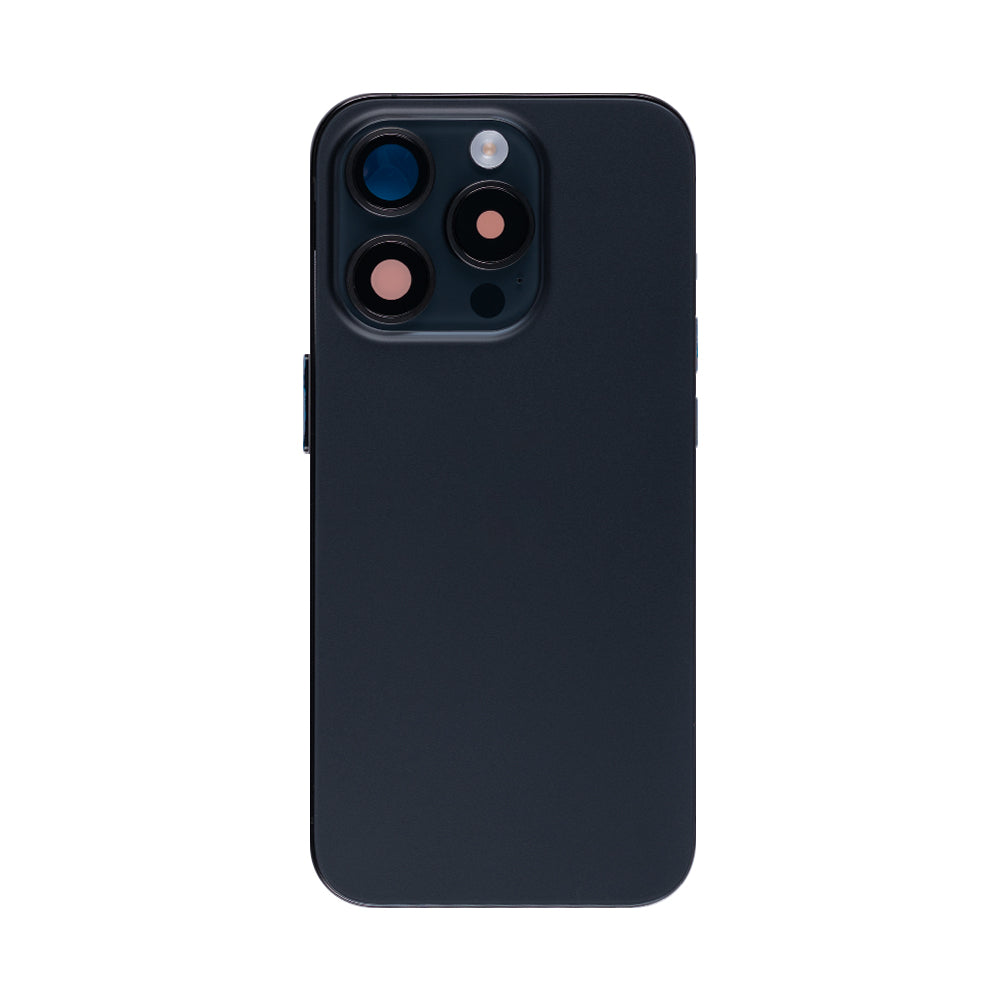 Für Apple iPhone 15 Pro Gehäuse mit Kleinteilen Black Titanium OEM