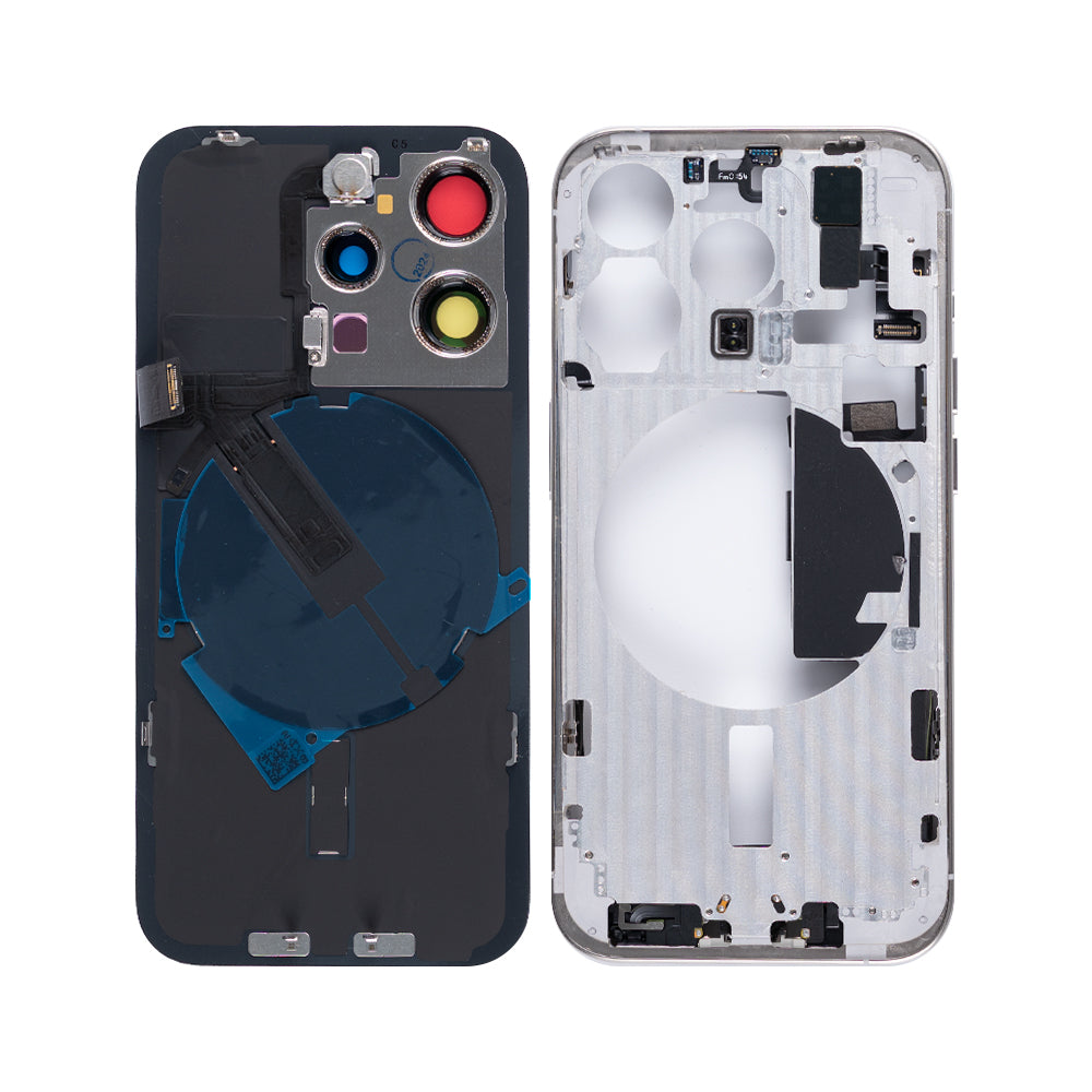Für Apple iPhone 15 Pro Gehäuse mit Kleinteilen White Titanium OEM – Bild 2