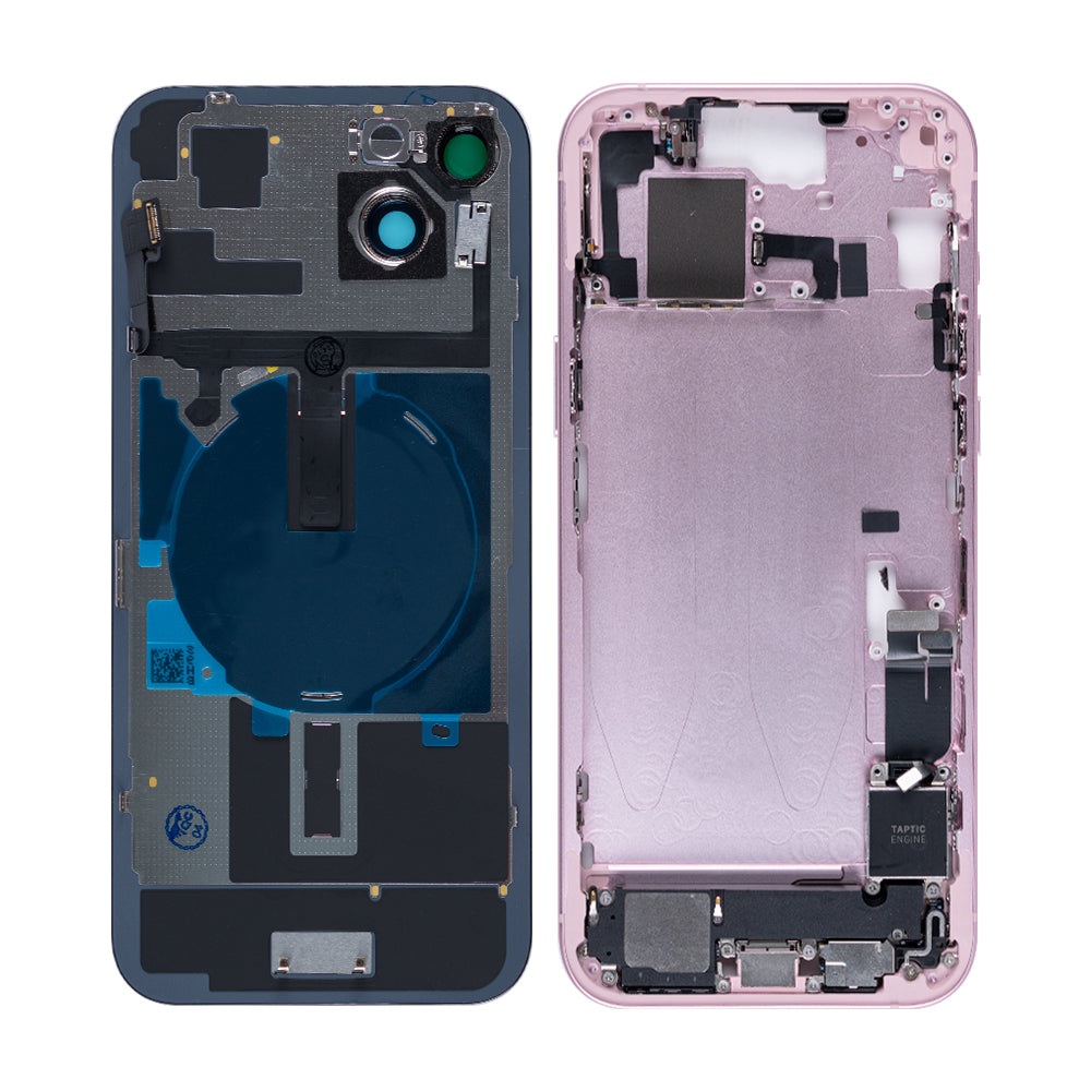 Für Apple iPhone 15 Plus Gehäuse mit Kleinteilen Pink OEM – Bild 2